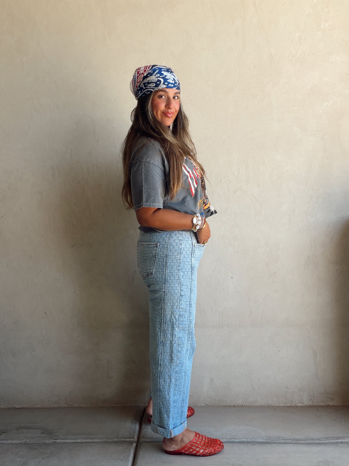 Lilly Light Wash Barrel Jeans