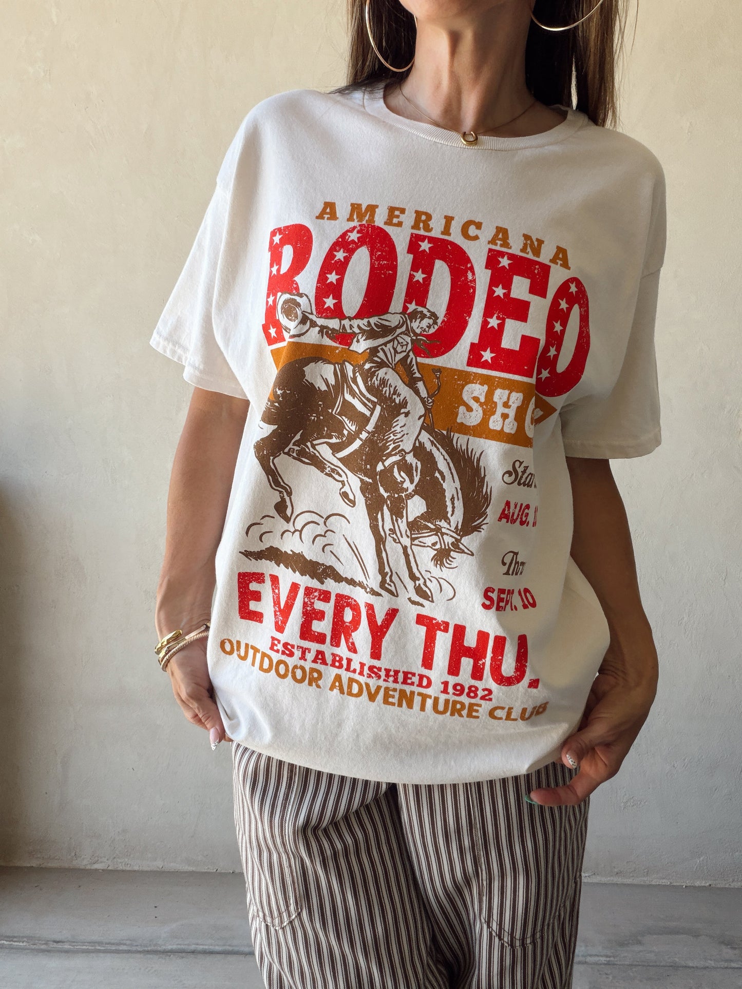 Rodeo Tee in Cream