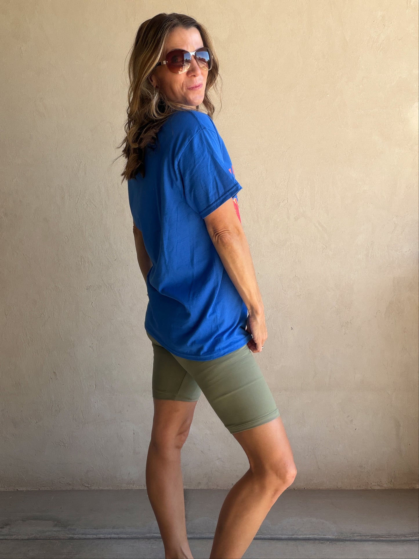 Fruit Market Tee in Royal Blue