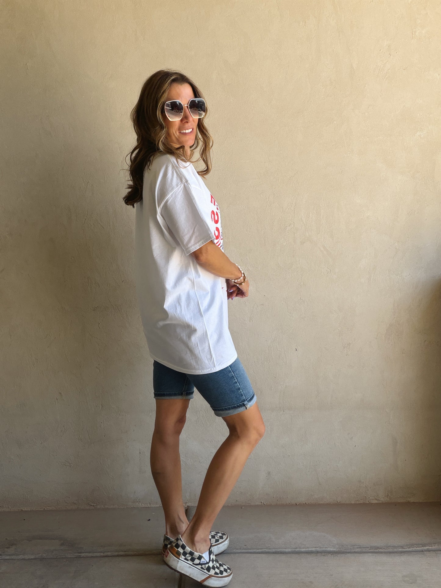God Bless America Tee in White