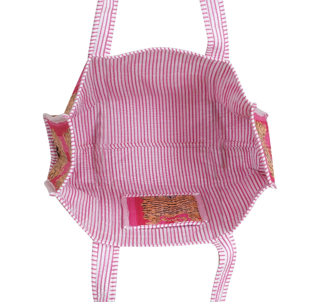 PREORDER | Mindee Quilted Bag – Pink & Green Floral | Ships Mid-October