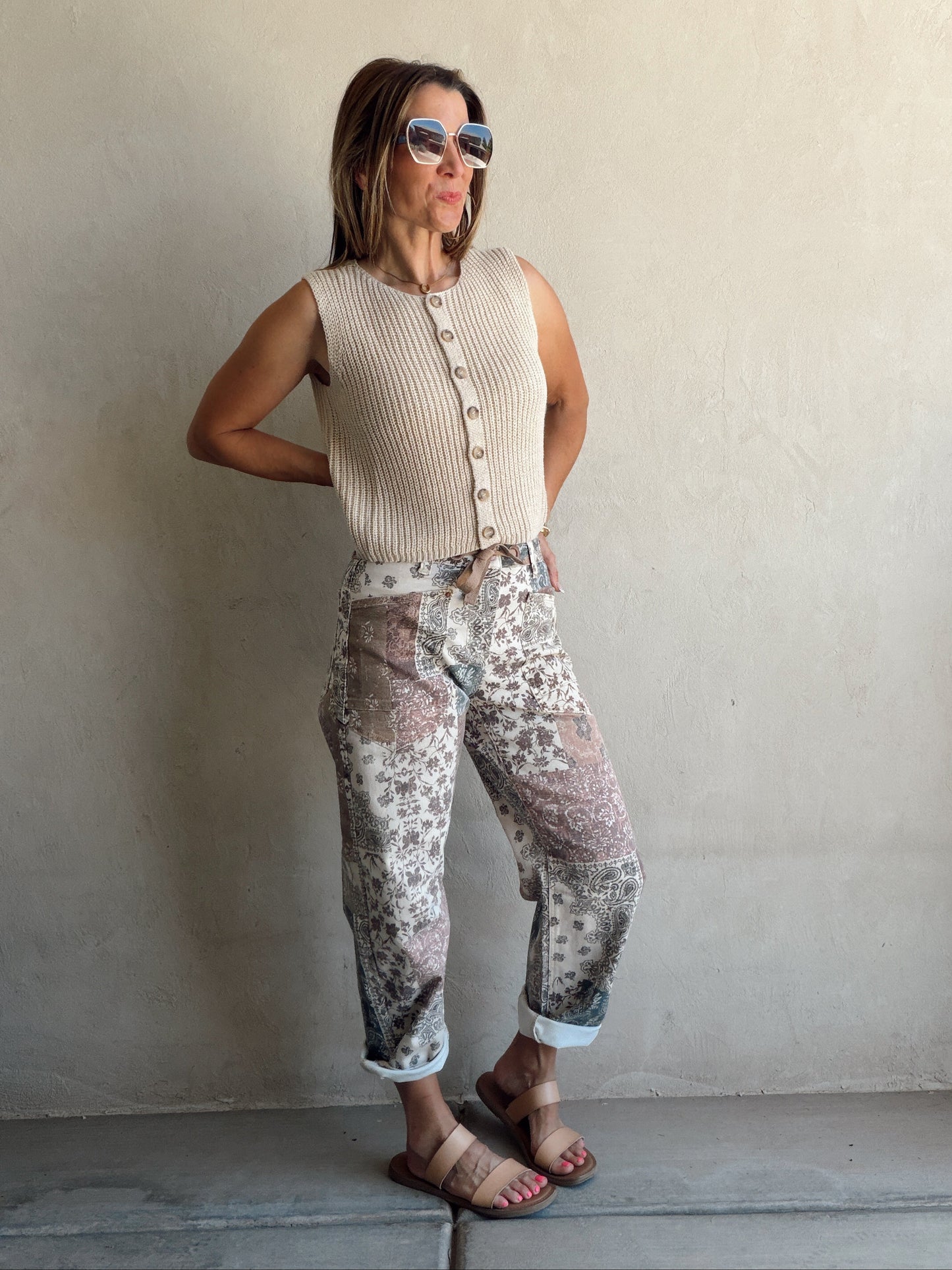 Hadley Quilted Drawstring Barrel Pants