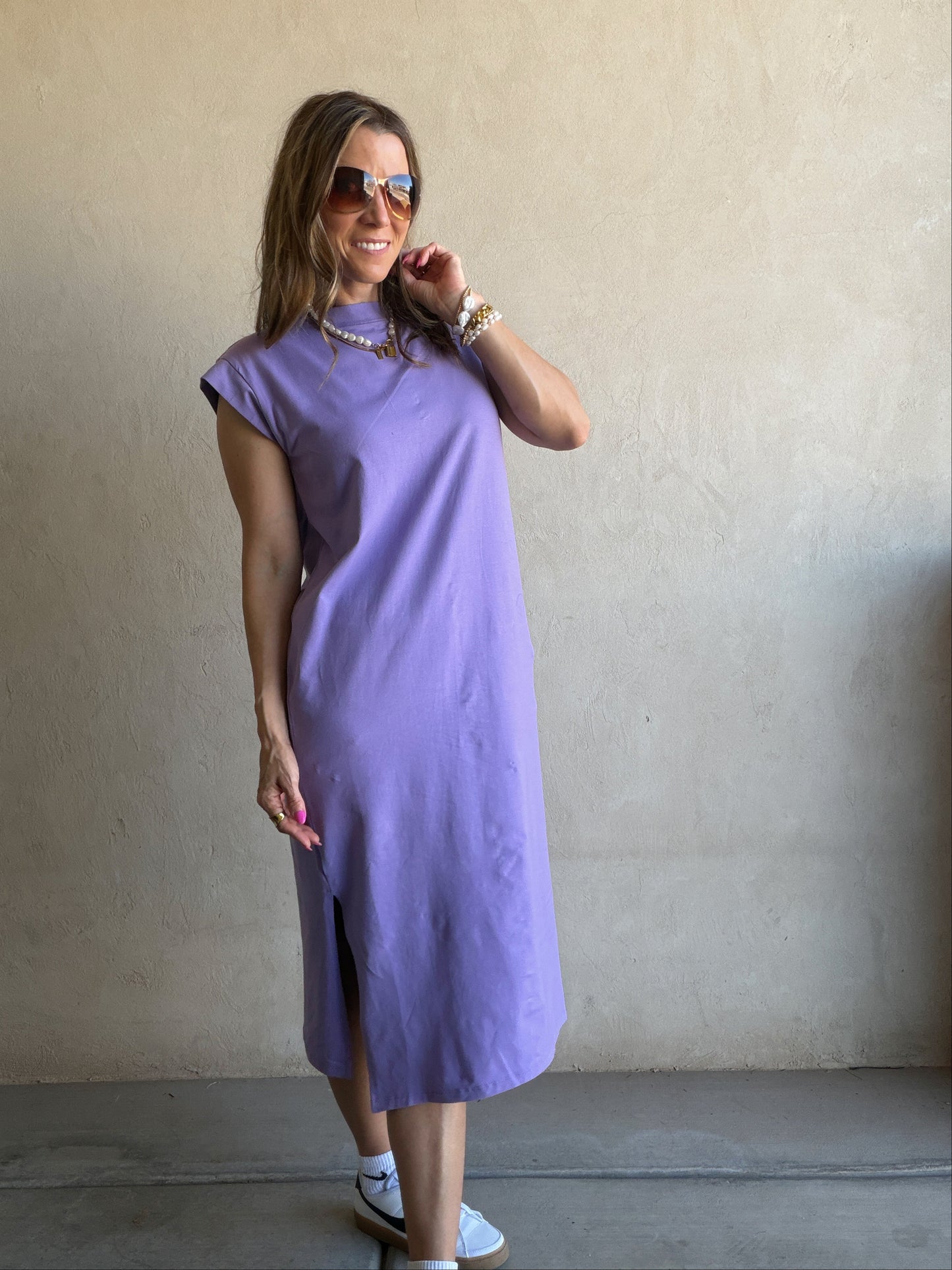 Mindi Dress in Purple