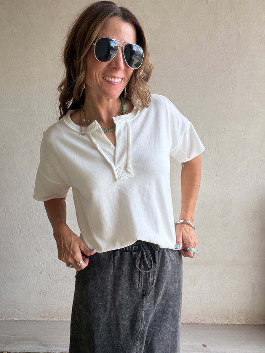 Harper Top in Ivory