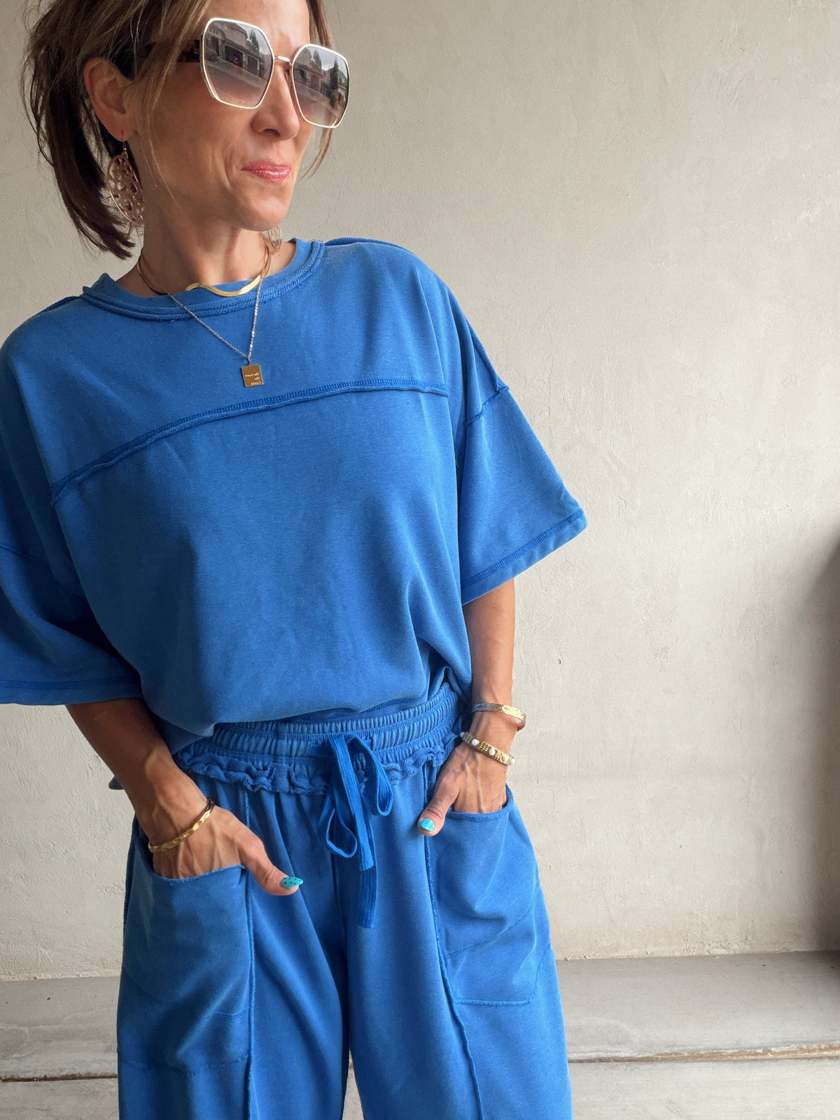Clara Set in Mineral Washed BYU Blue