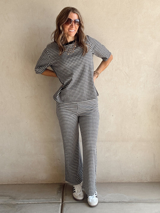 Jenny Knit Set in Black & White
