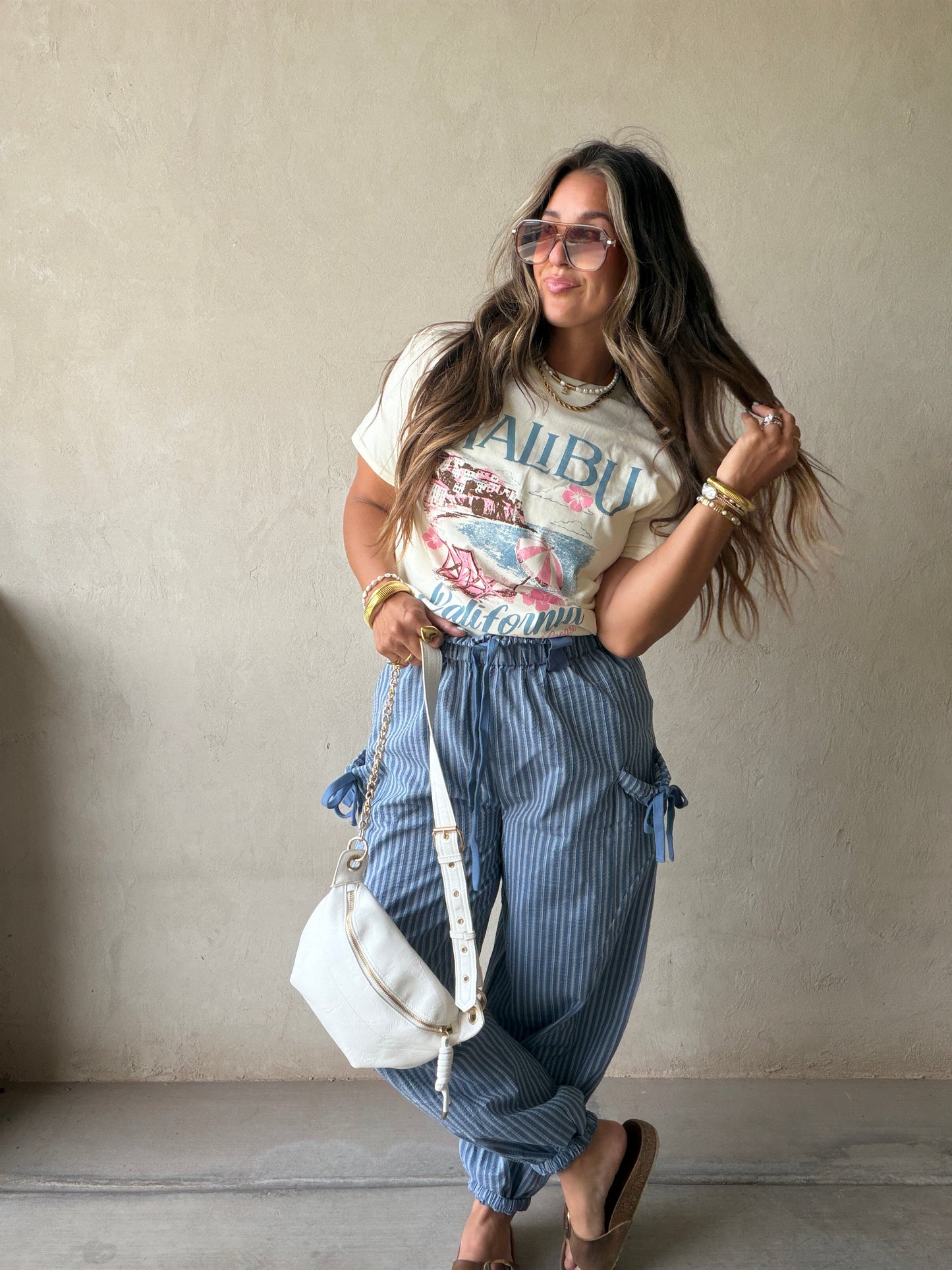 Malibu Tee in Cream