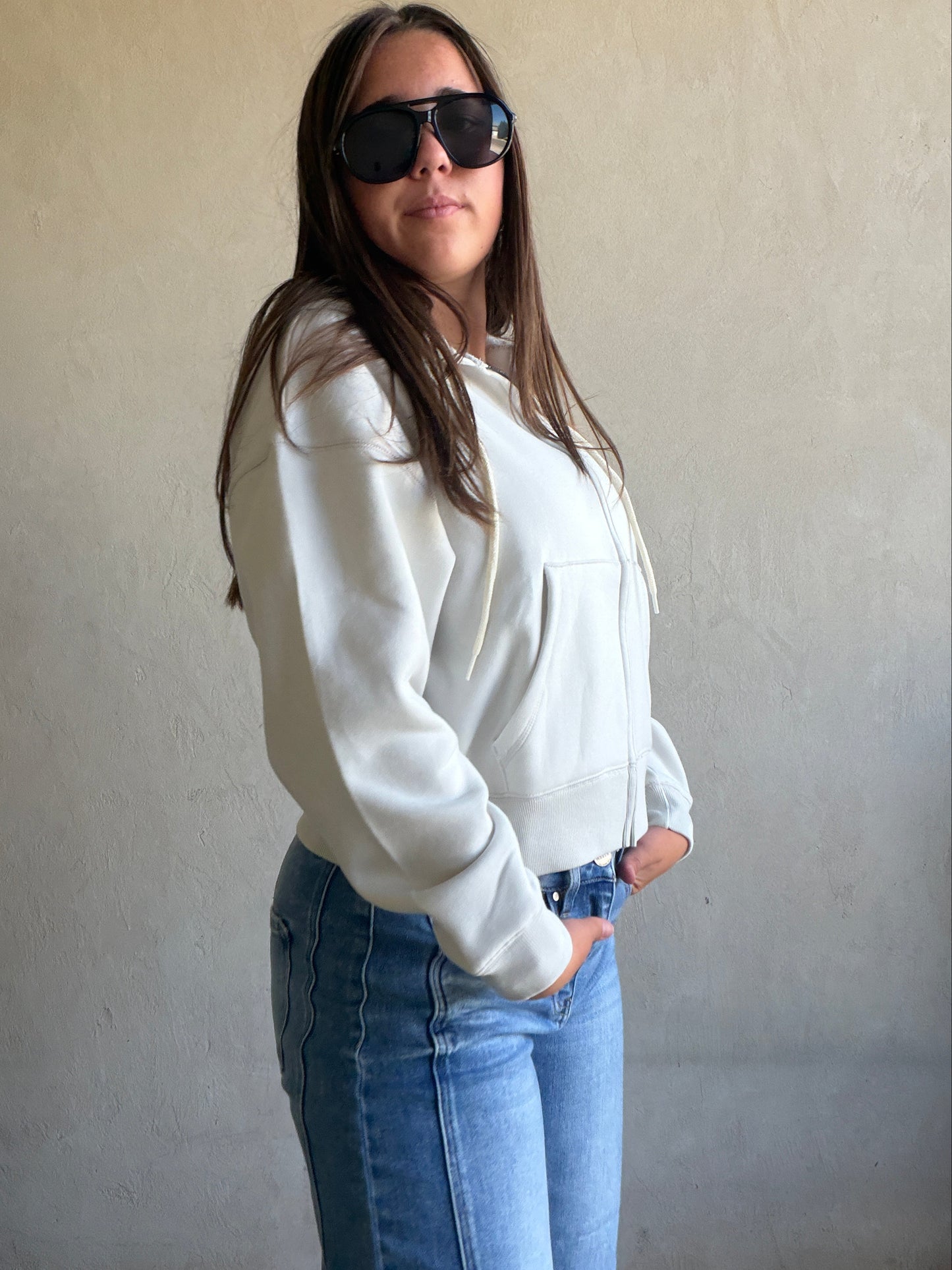 Lauren Hoodie in Light Gray
