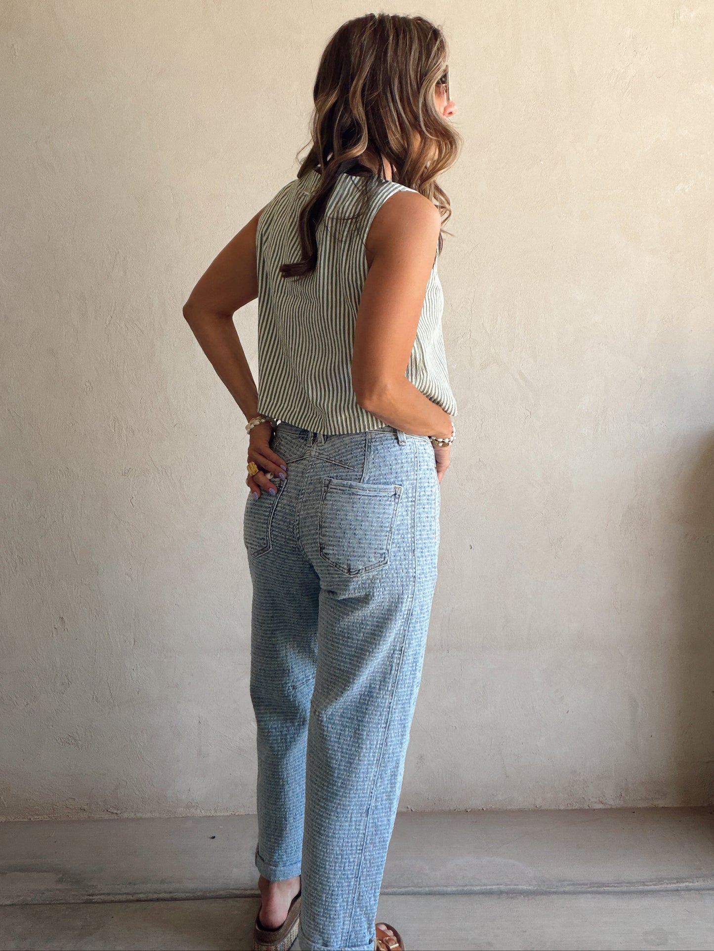 Lilly Light Wash Barrel Jeans