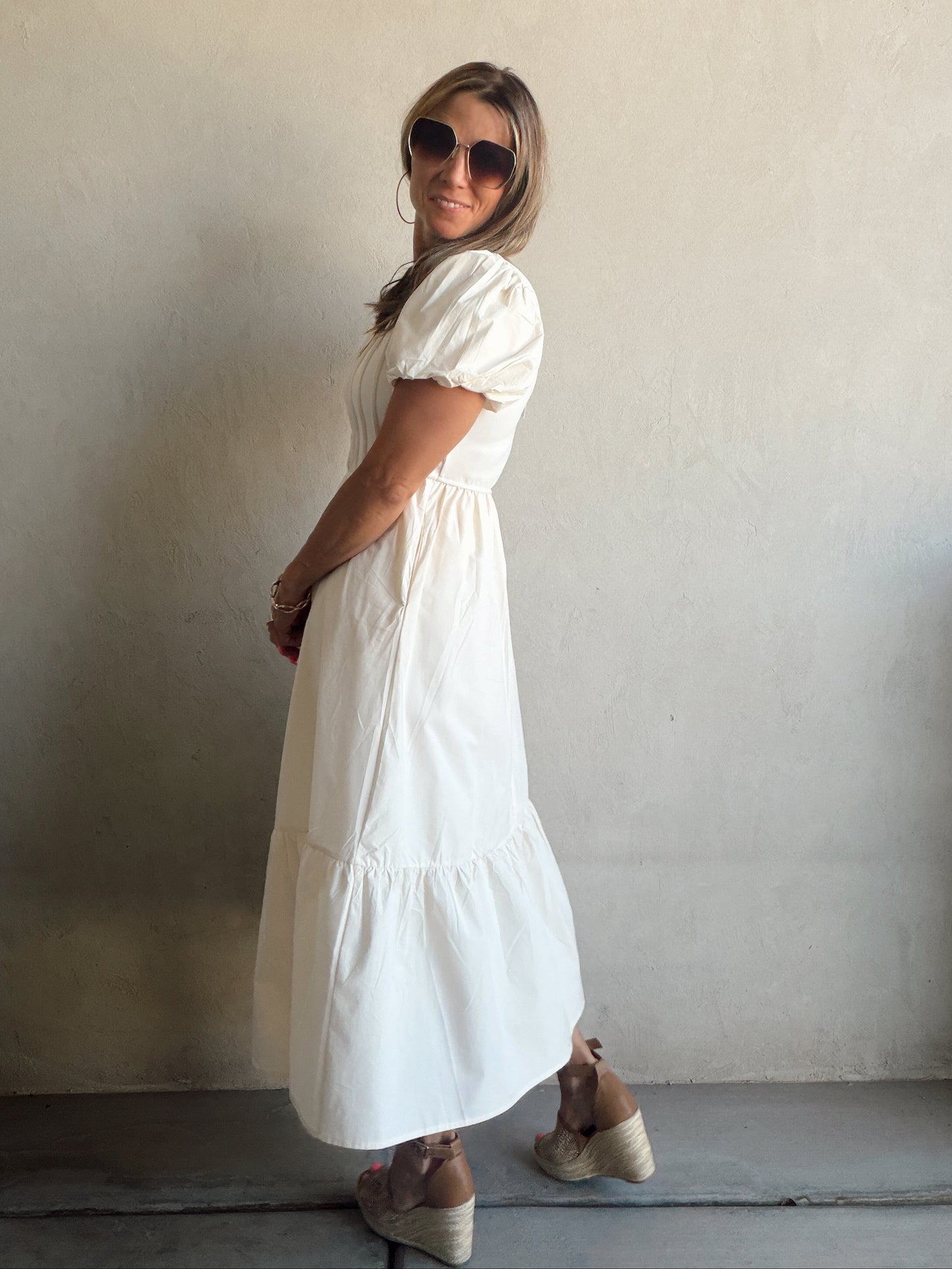 Julie Dress in Cream