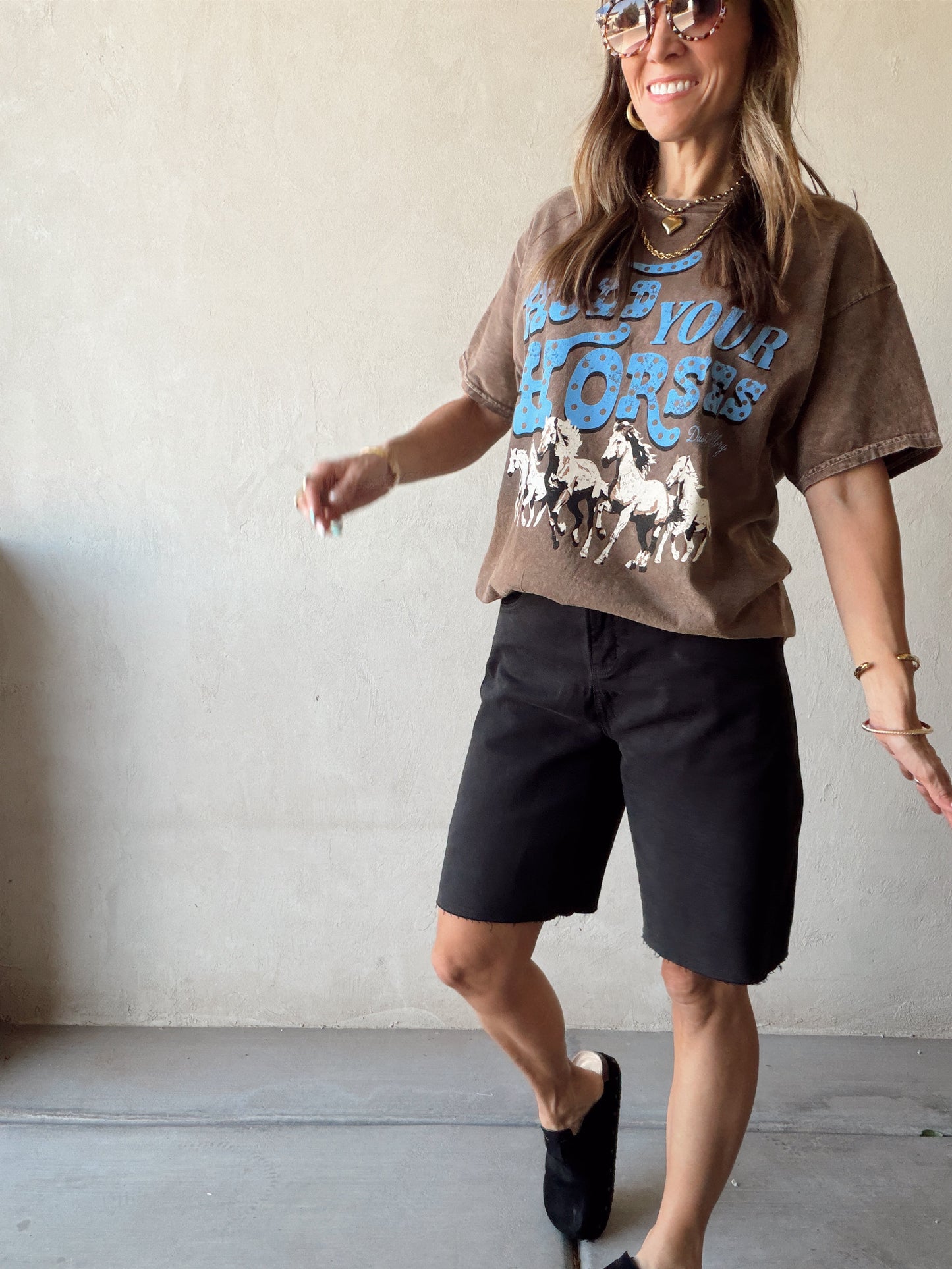 Charity Bermuda Shorts in Black
