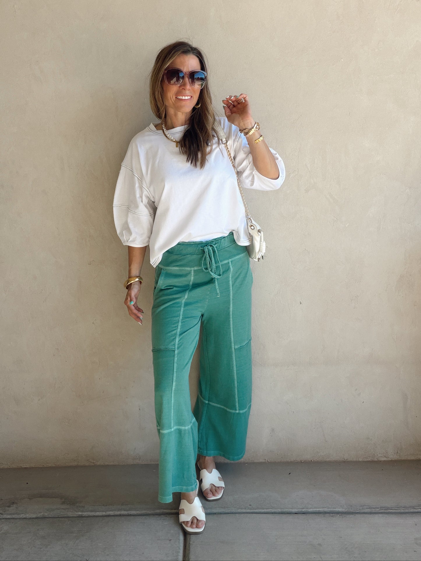 Sandy Pants in Teal