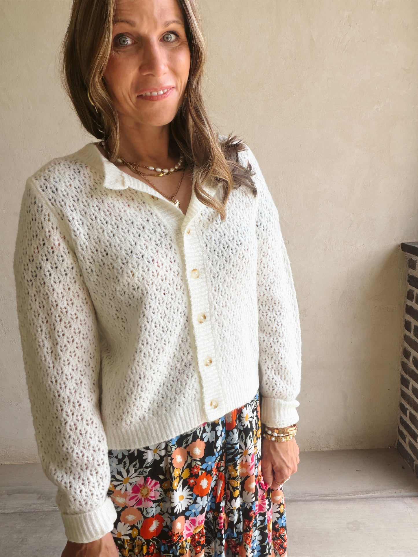 Scout Cardigan in Sky Blue or Ivory