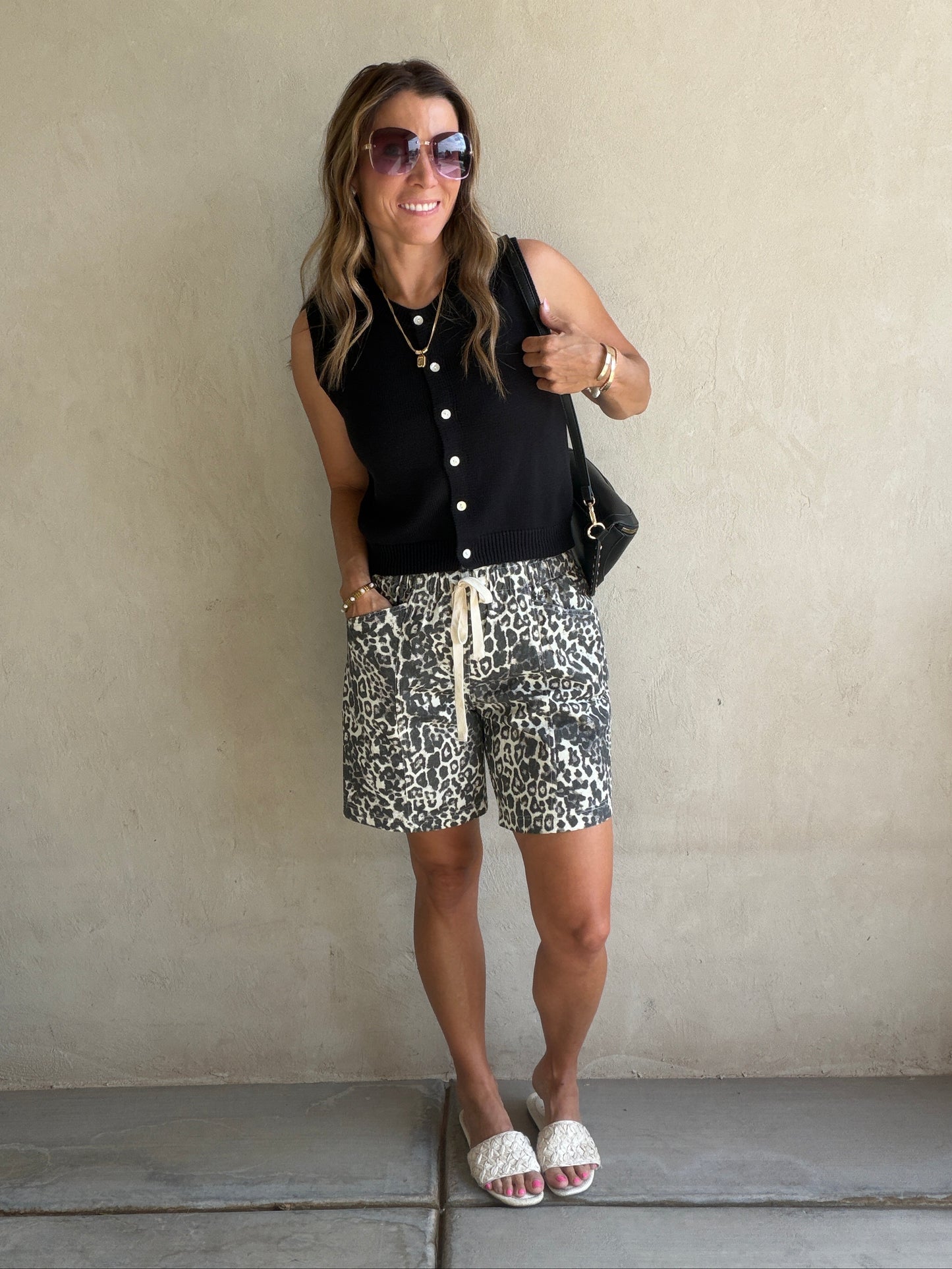 Leila Leopard Shorts