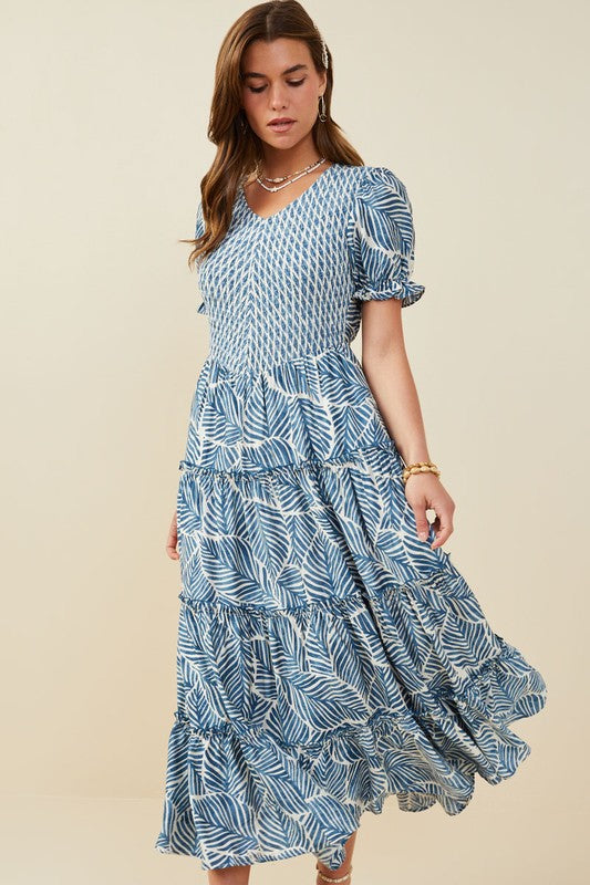 Bella Dress in Blue Mix