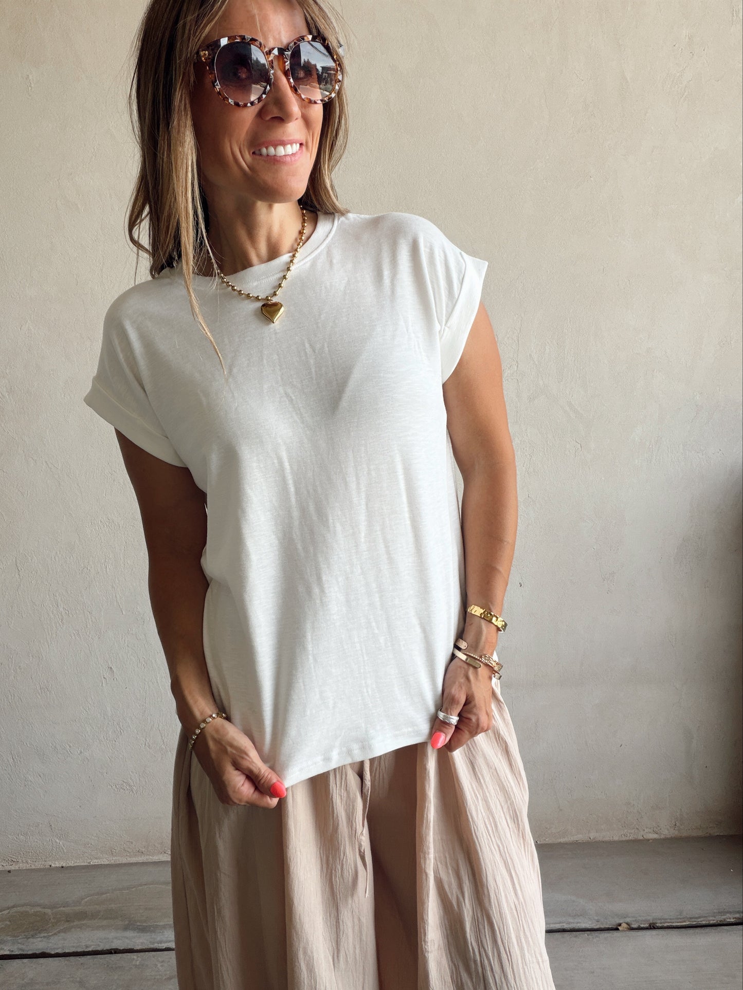 Lindsay Knit Top in White