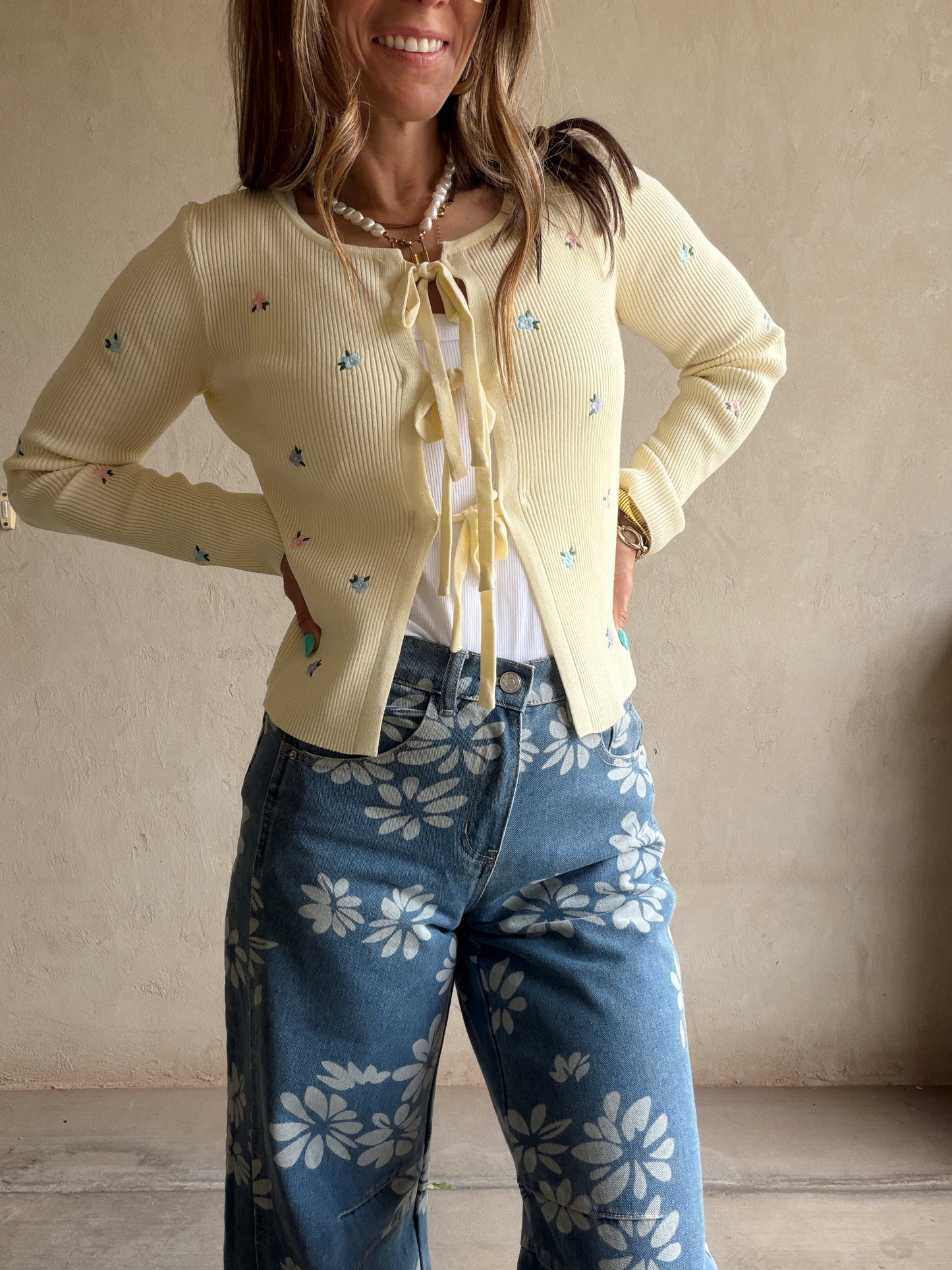 McKell Ribbed Top in Butter Yellow