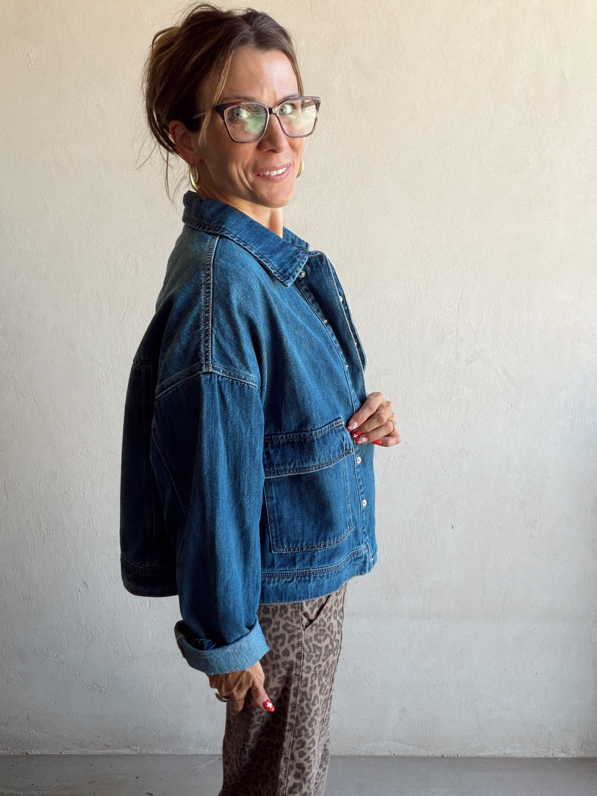 Dani Denim Jacket in Medium Denim