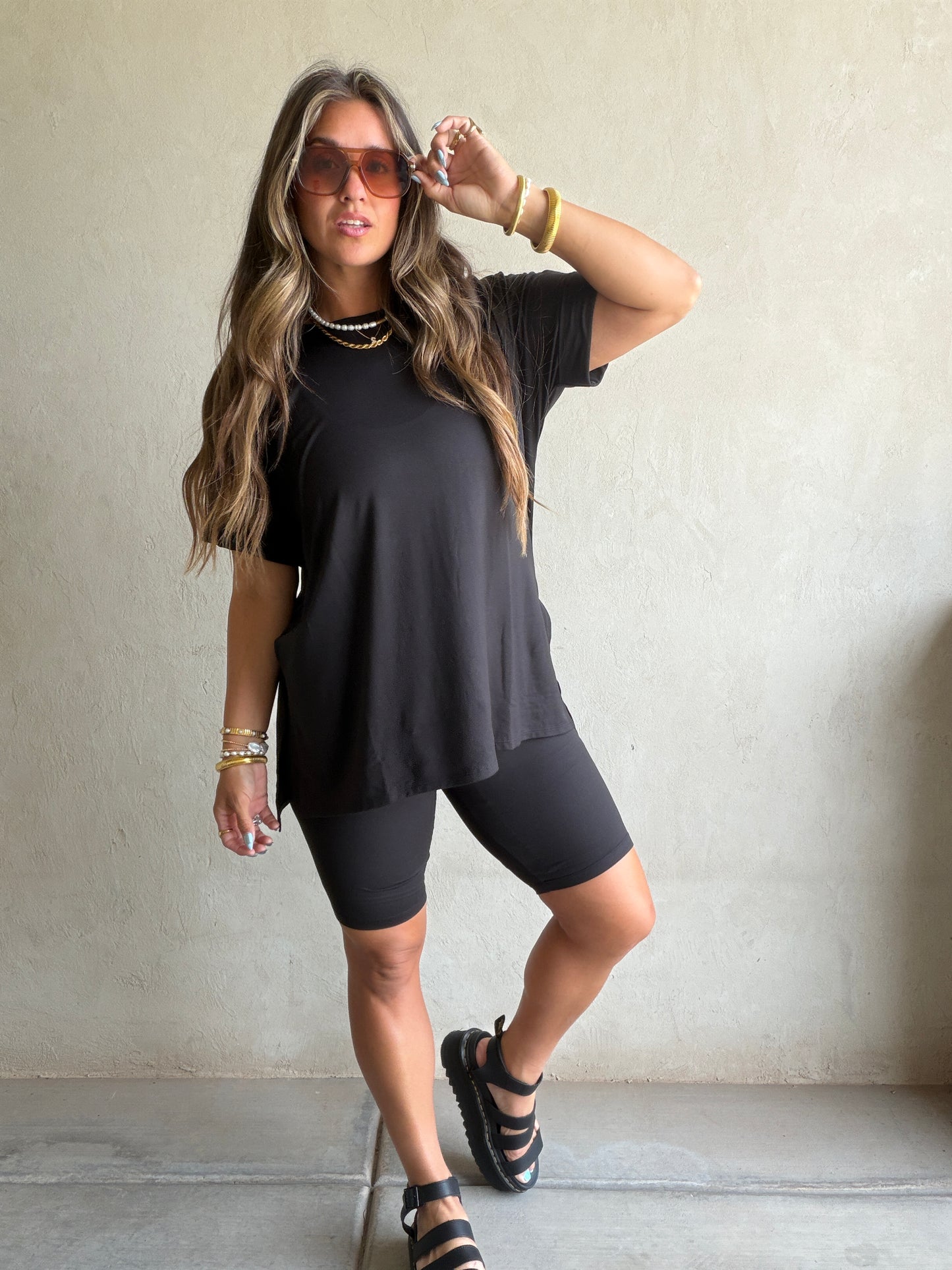 Jillian Heavenly Biker Set in Black