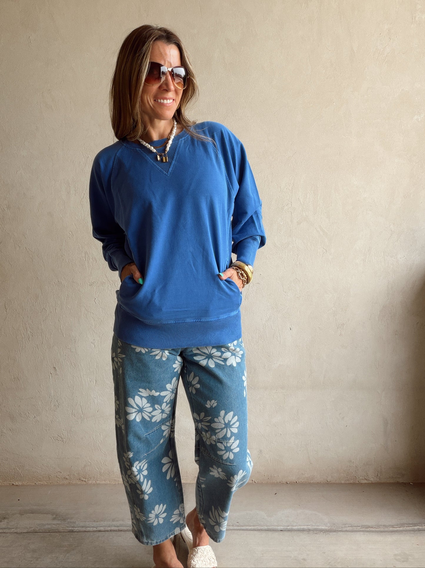 Tally Sweatshirt in Blue