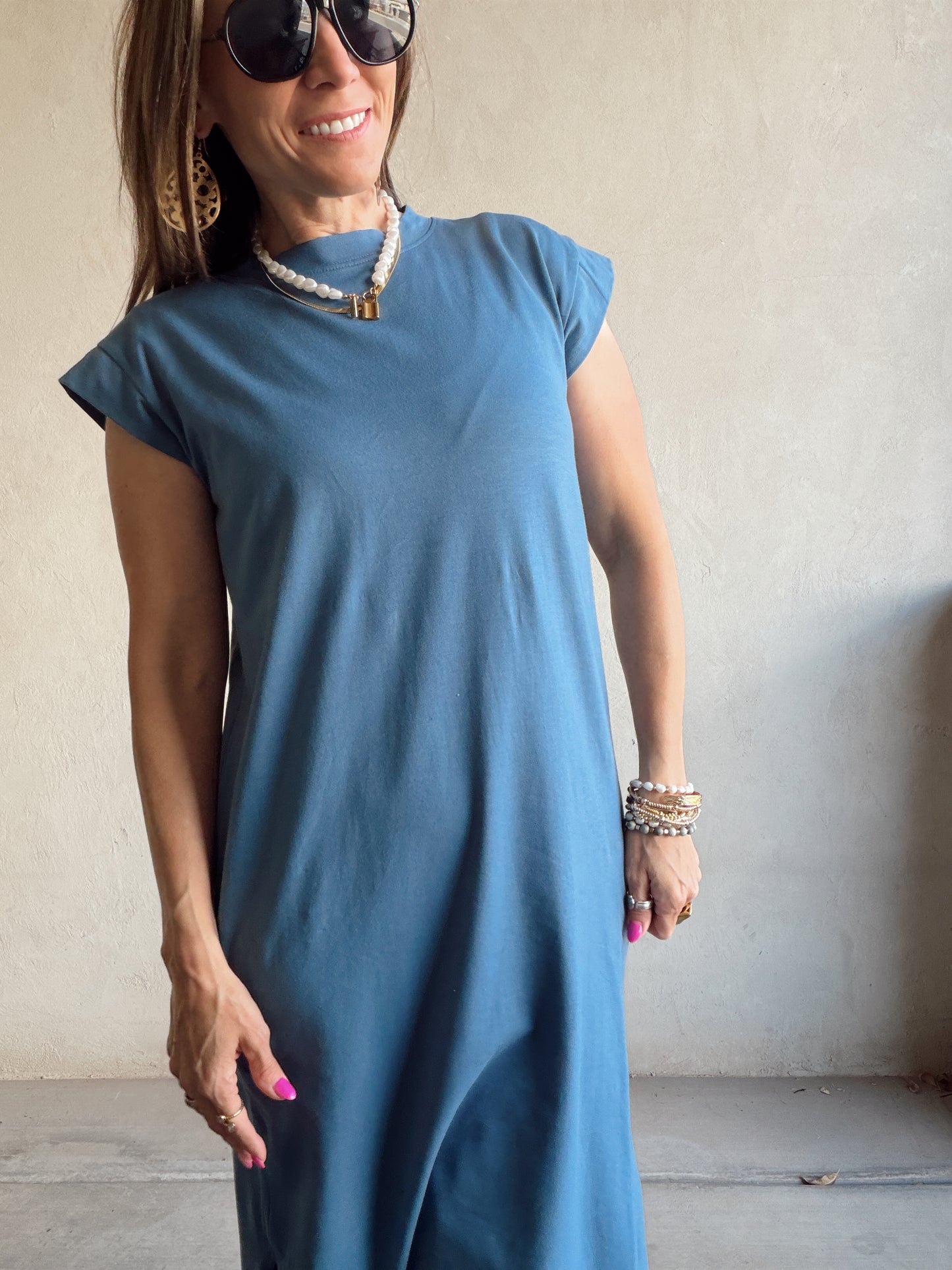 Mindi Dress in Blue