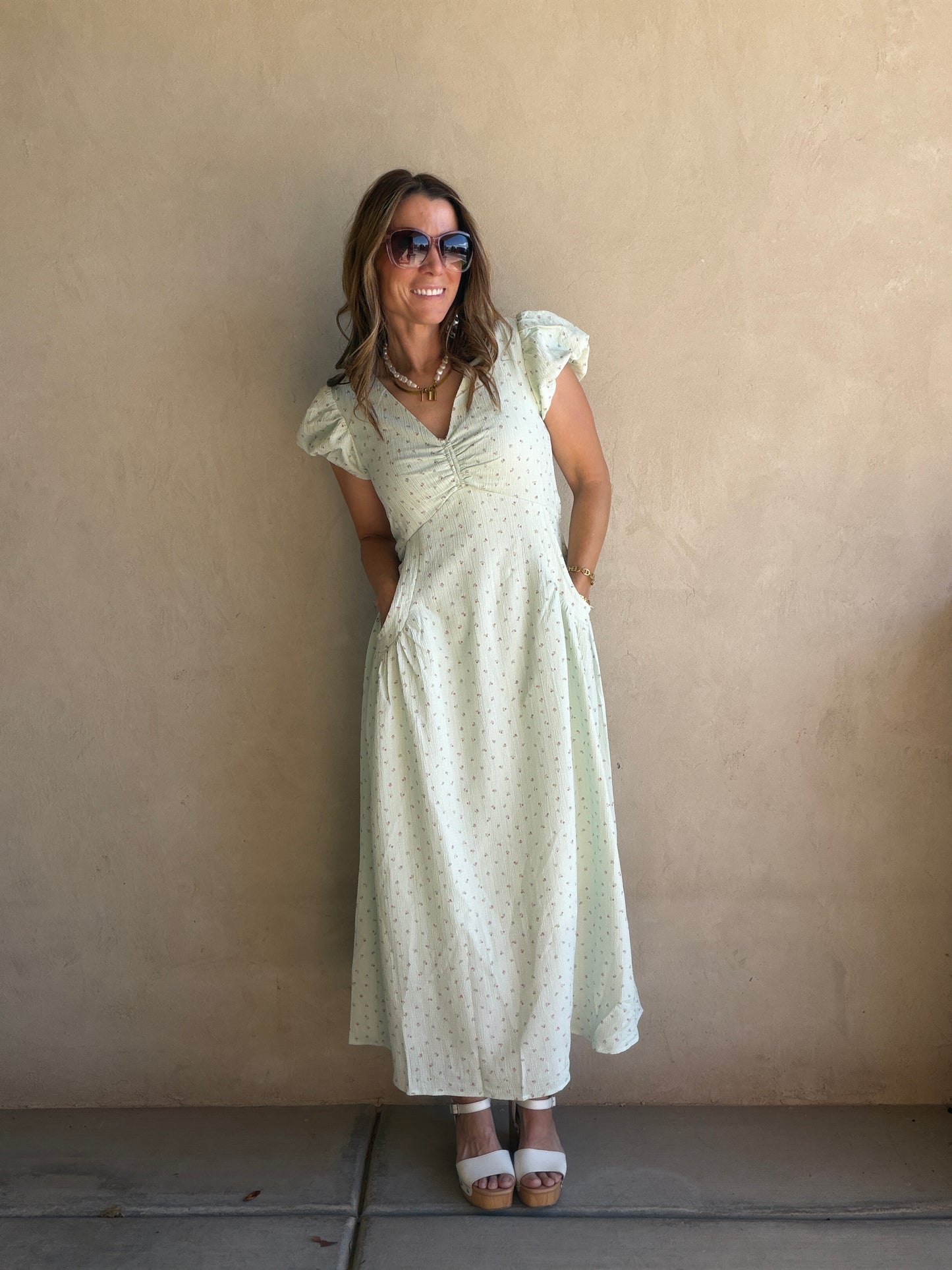 Cassandra Dress in Mint