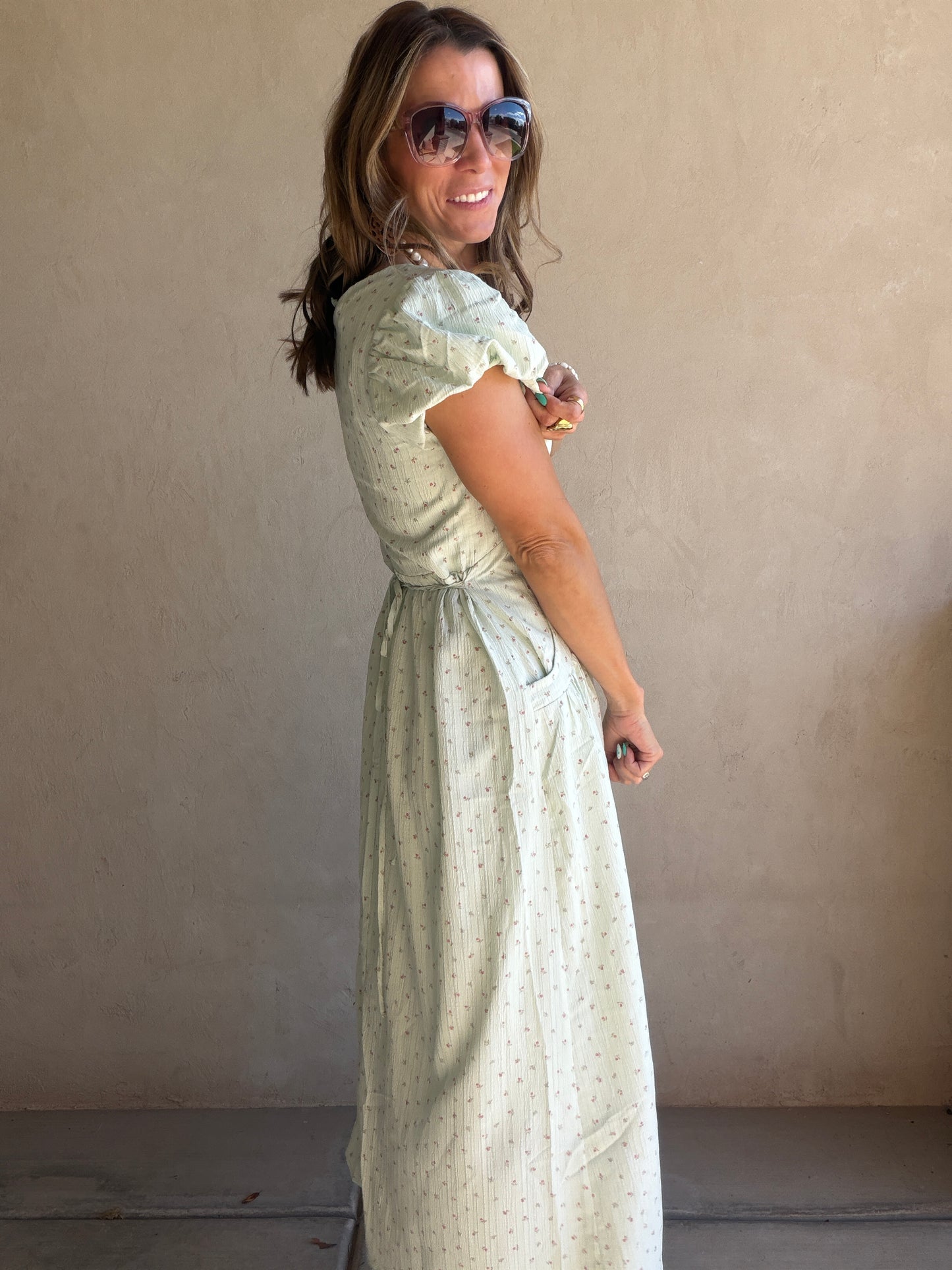 Cassandra Dress in Mint