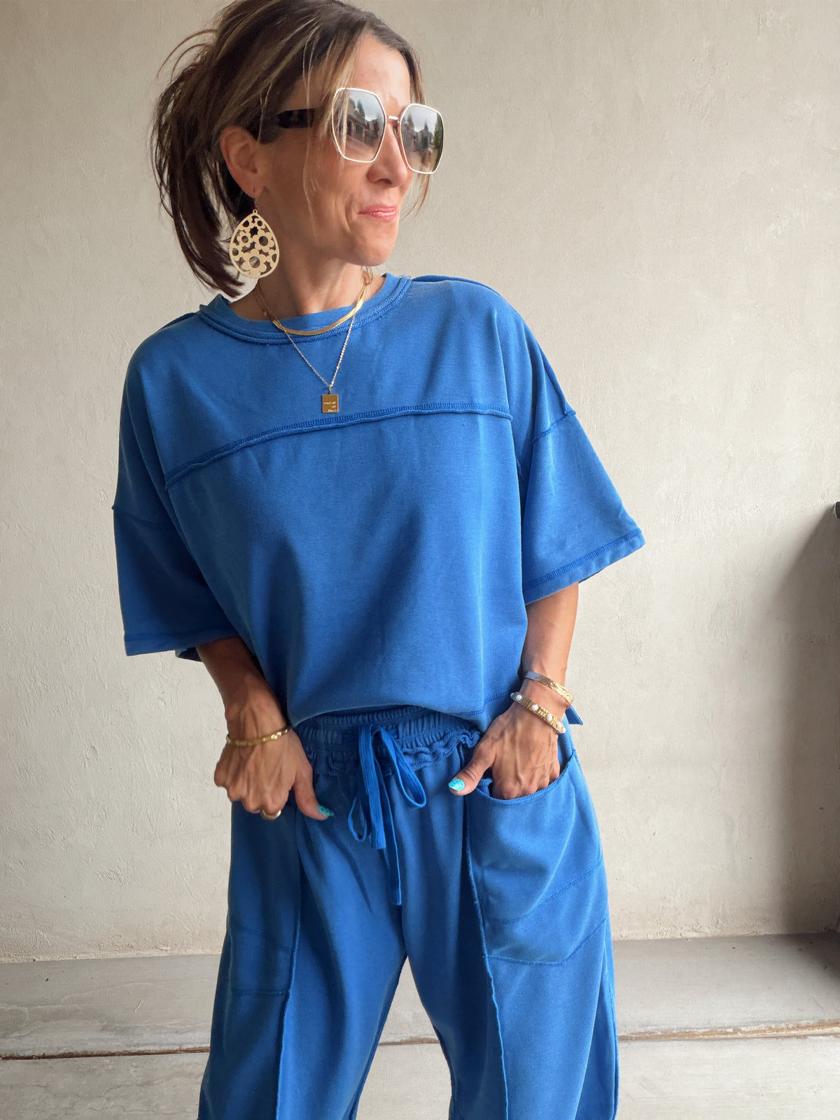 Clara Set in Mineral Washed BYU Blue