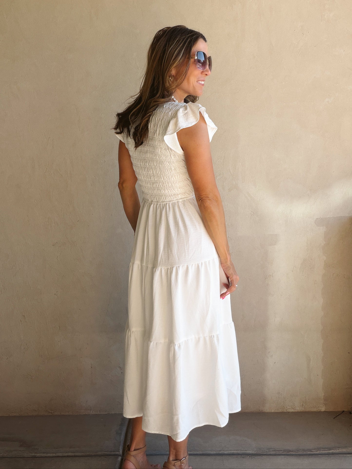 Emma Dress in White