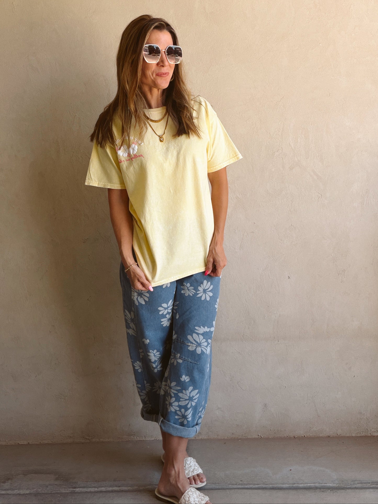 Love is like the Tide Tee in Soft Yellow