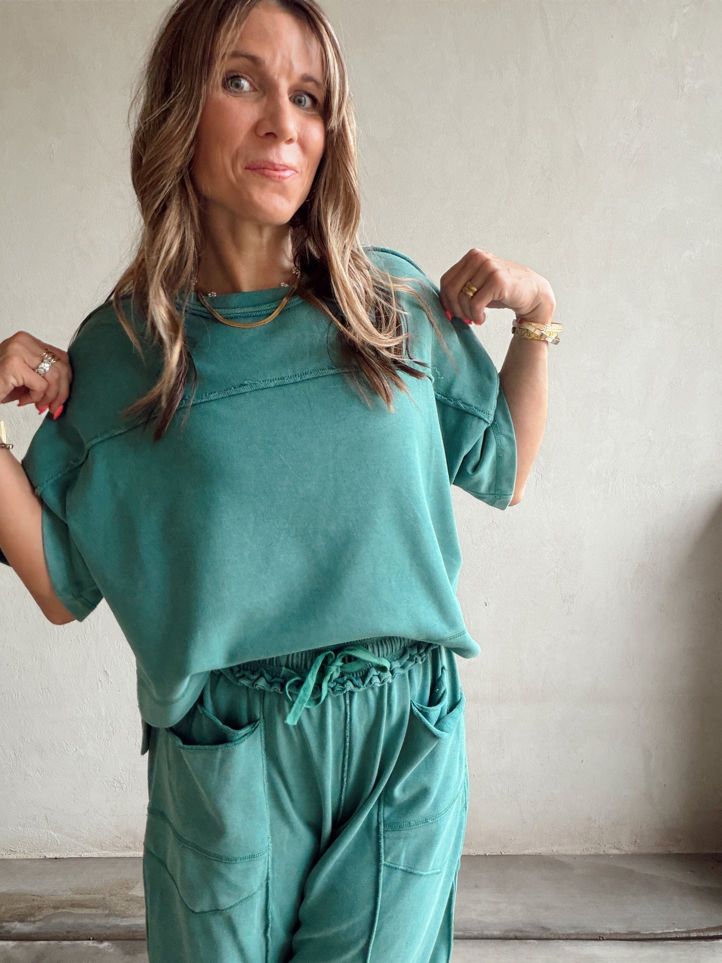 Clara Set in Teal