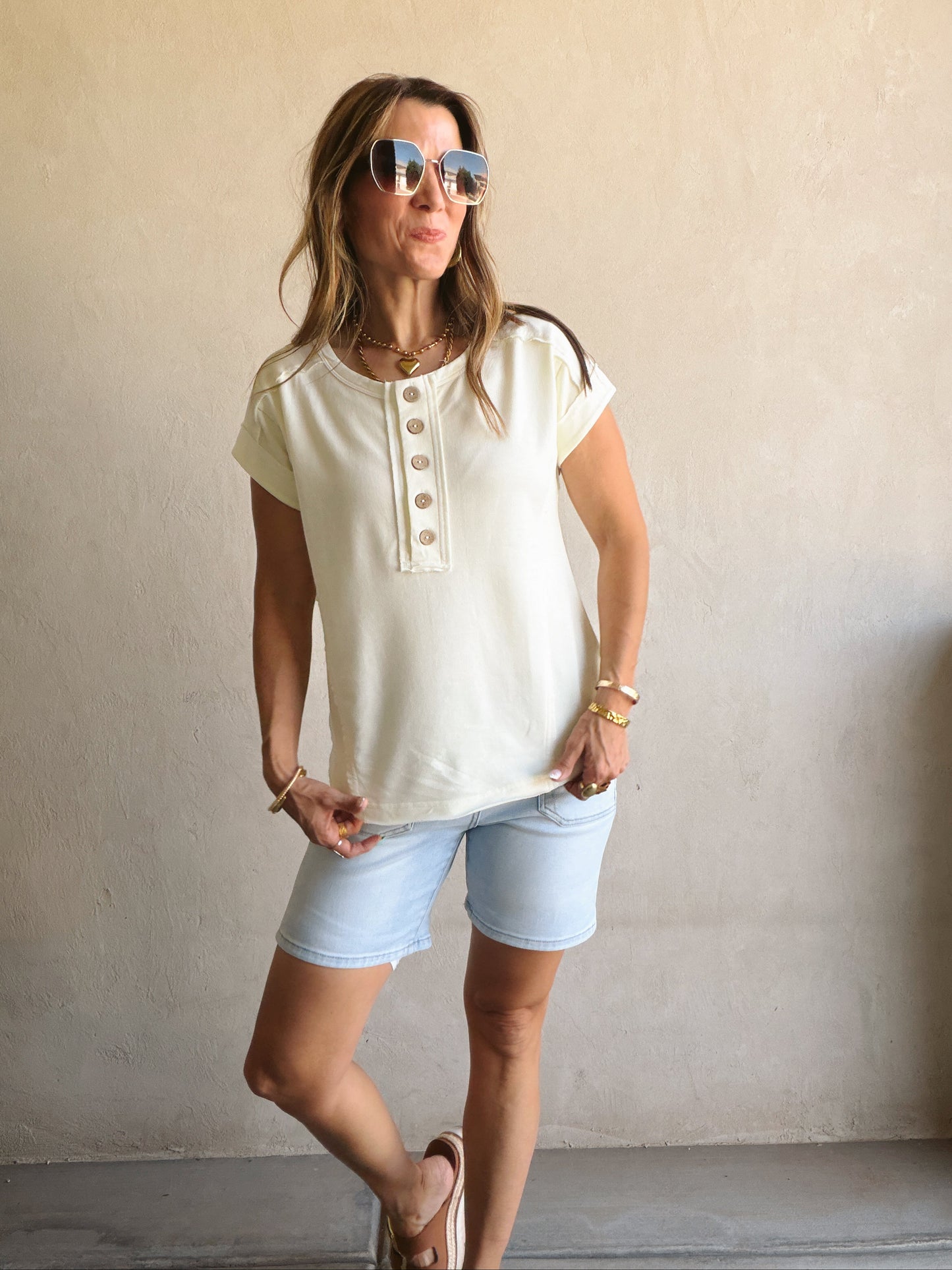 Kenna Henley in Cream