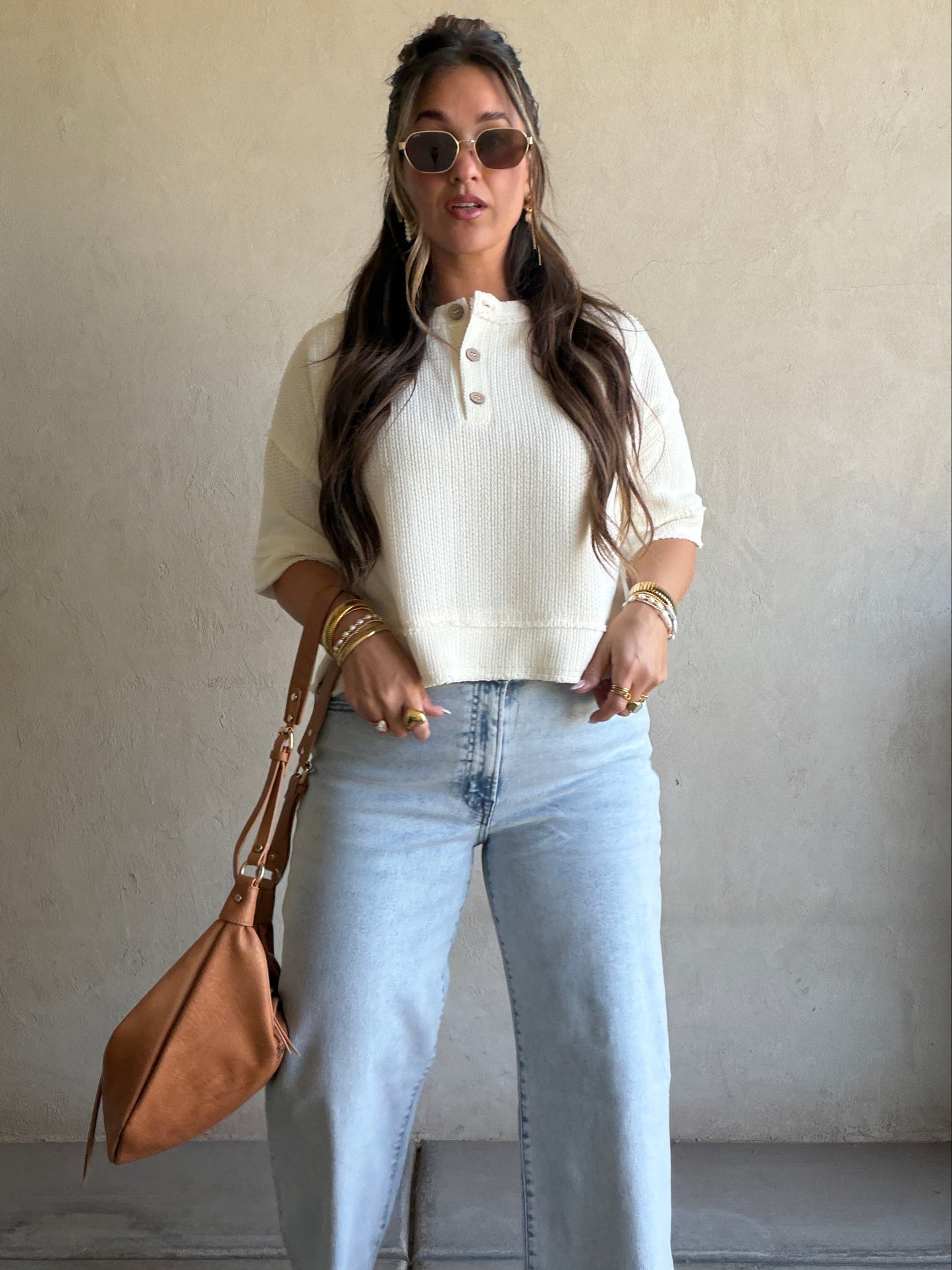 Harlem Stretch Straight Leg Acid Wash Jeans