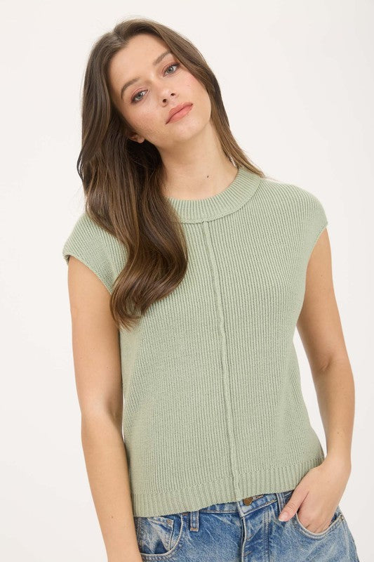 Marcy Top in Sage