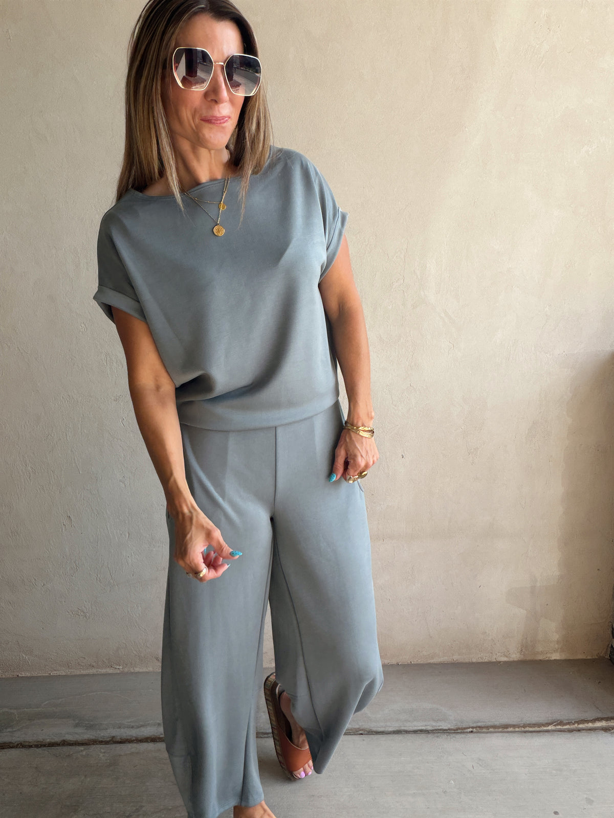 Keri Set in Ash Jade