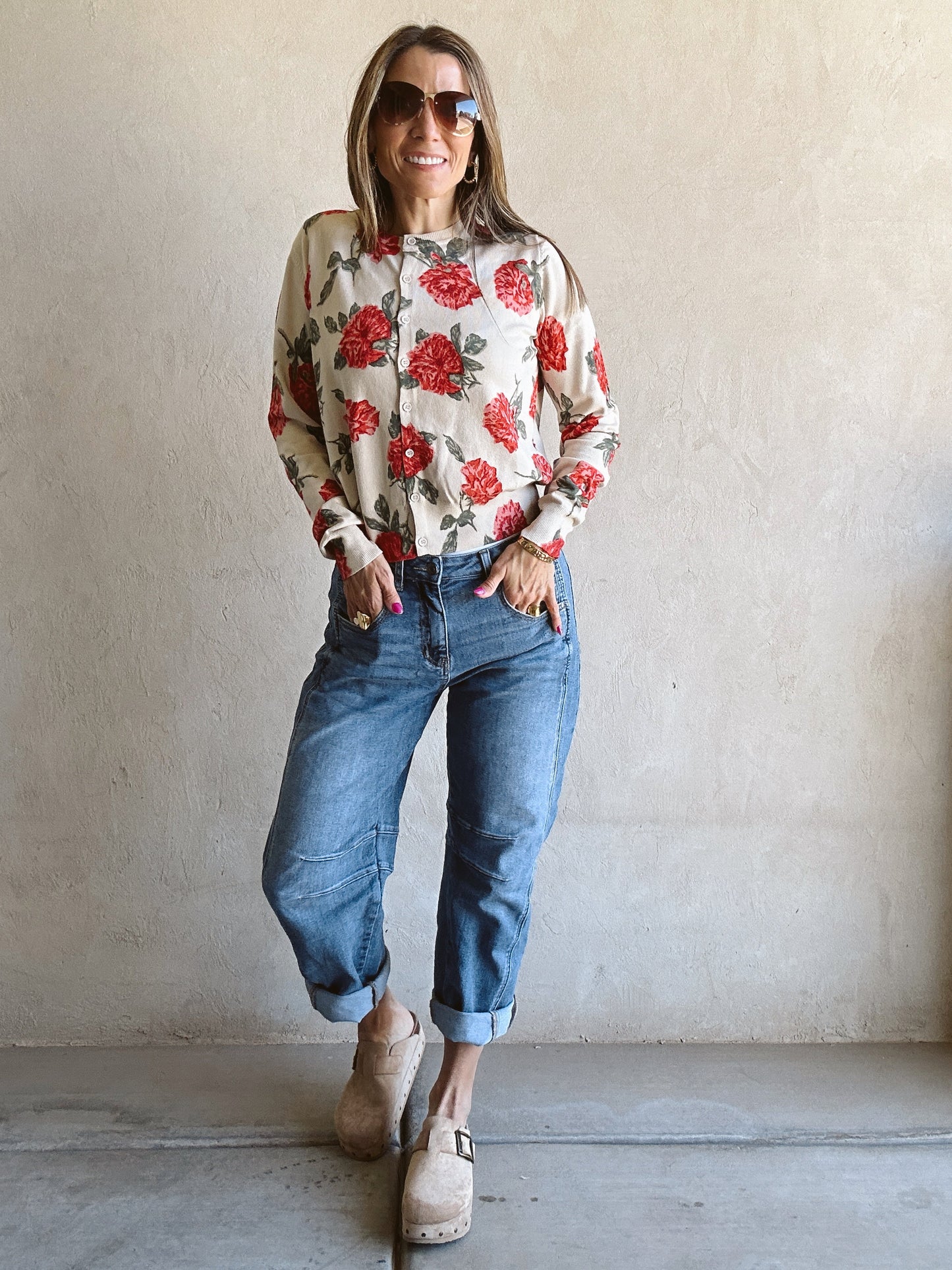 Sharissa Rose Cardigan in Cream