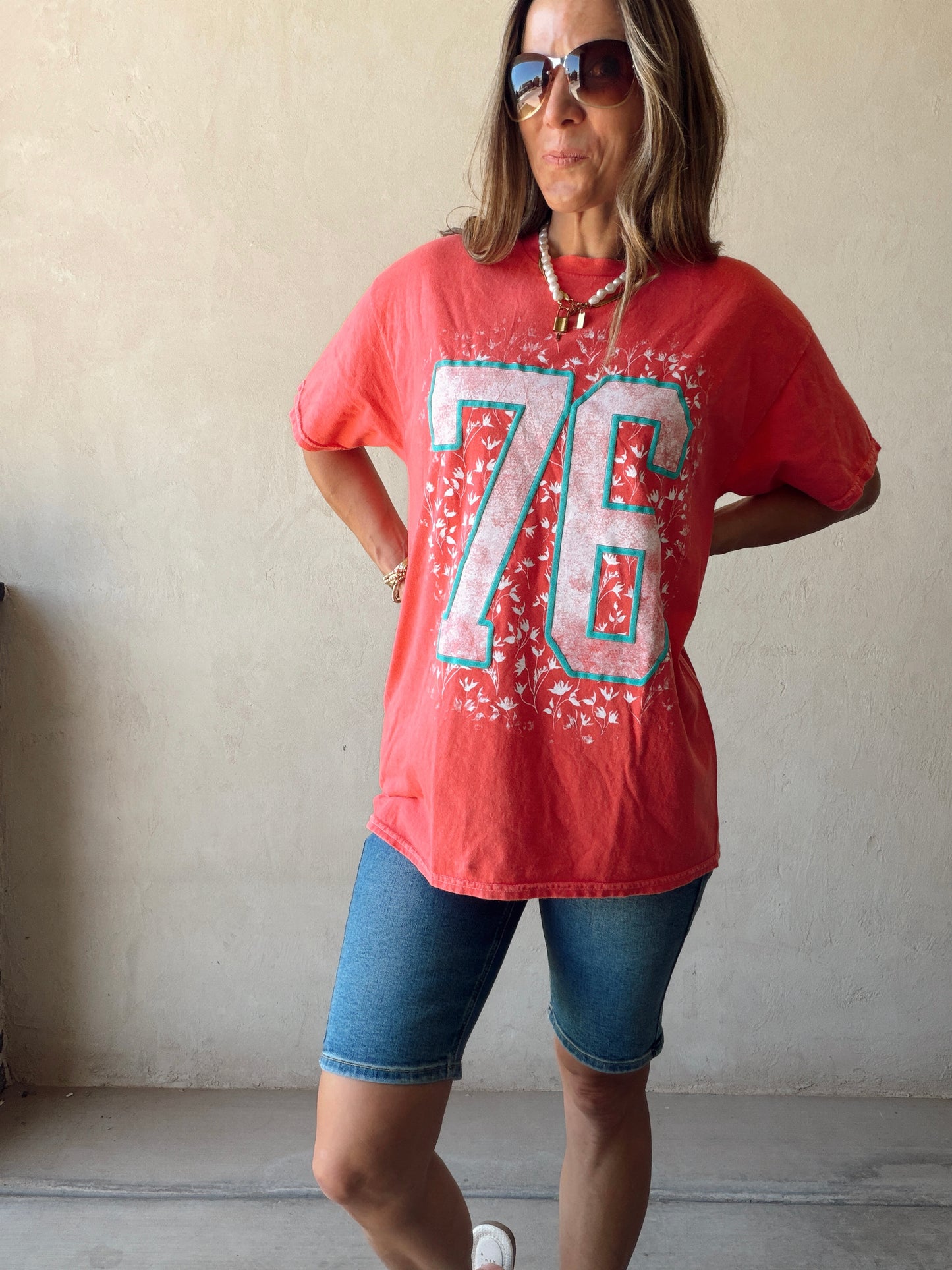 76 Tee in Red