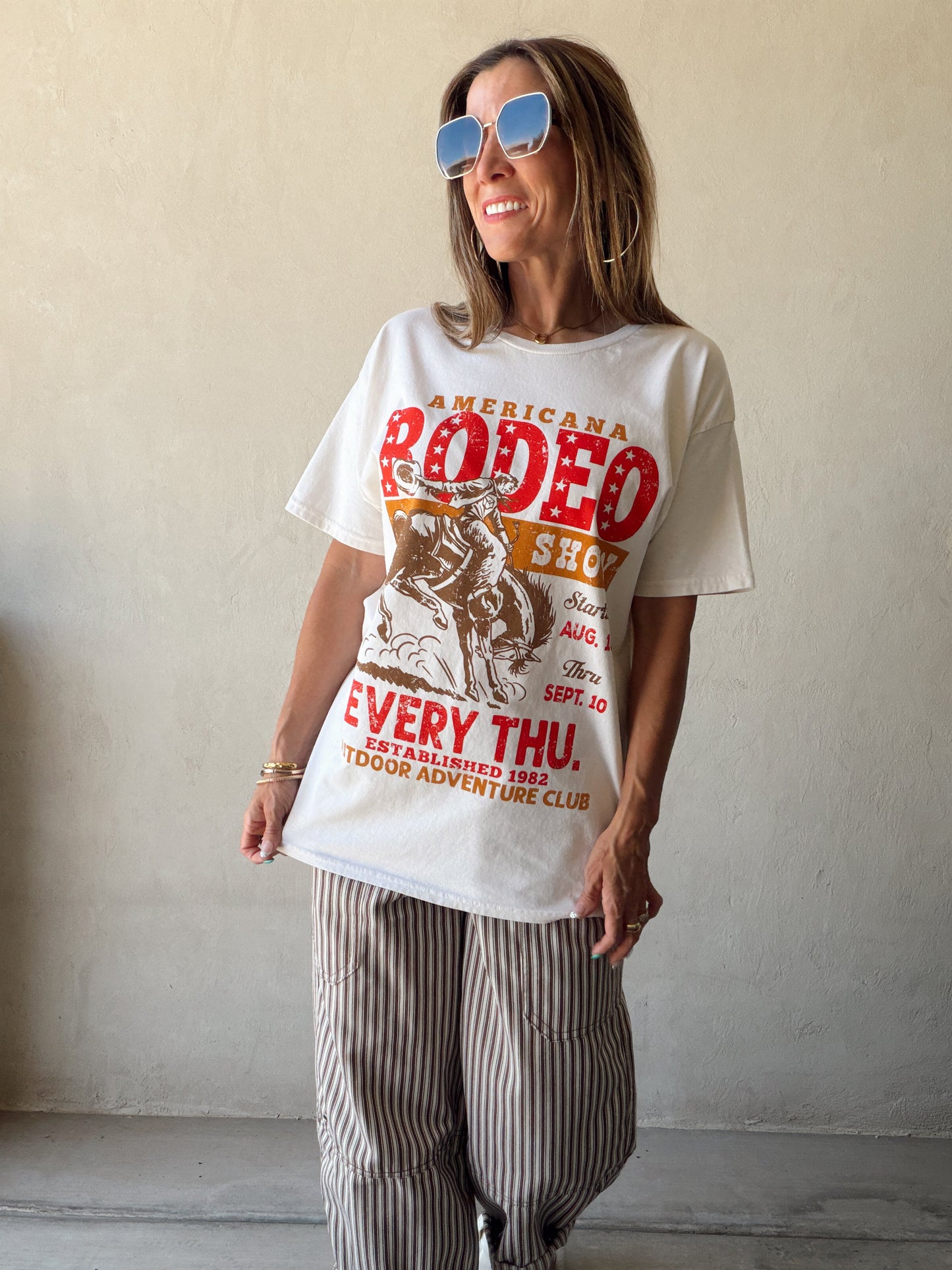 Rodeo Tee in Cream