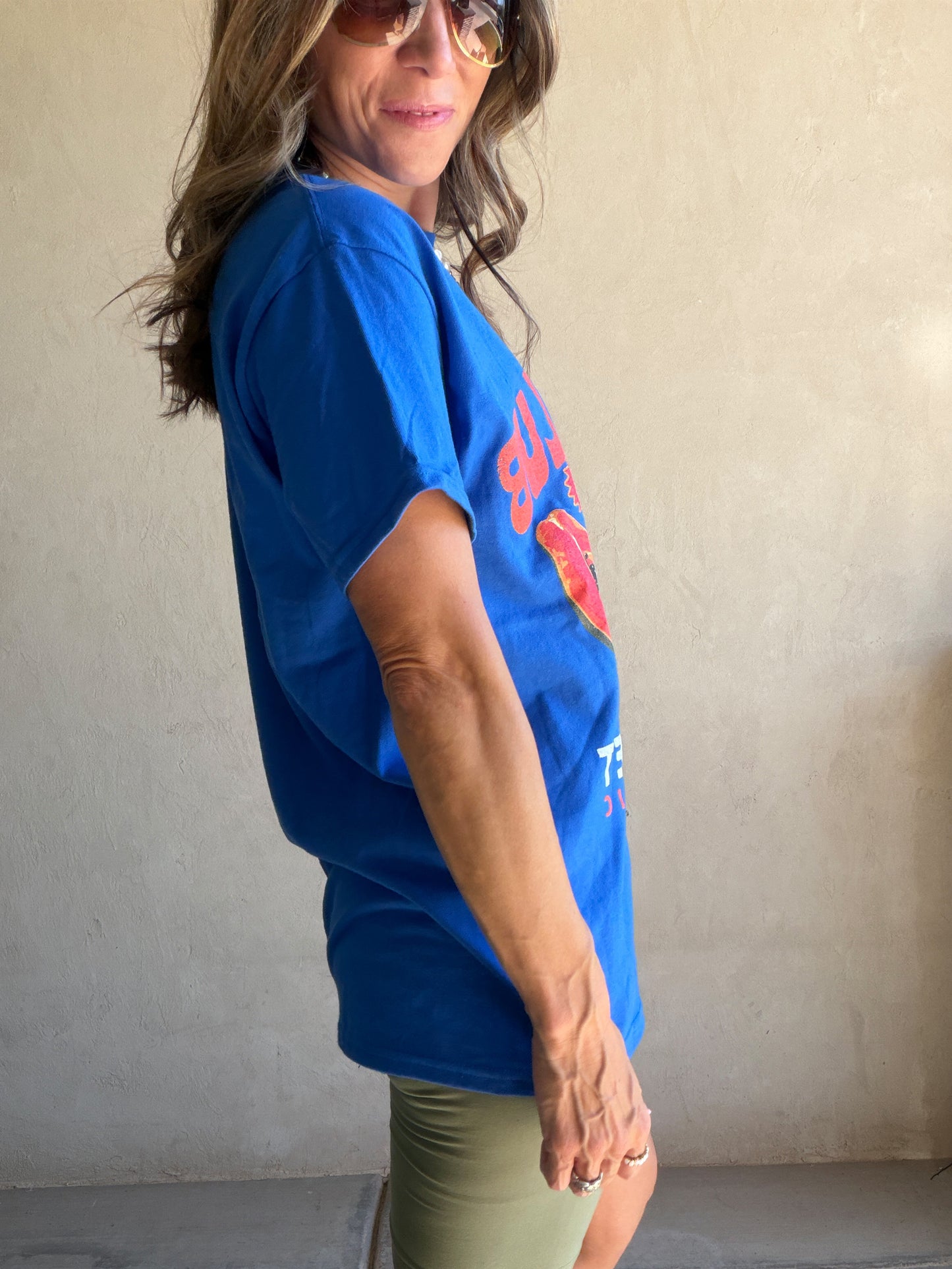 Fruit Market Tee in Royal Blue