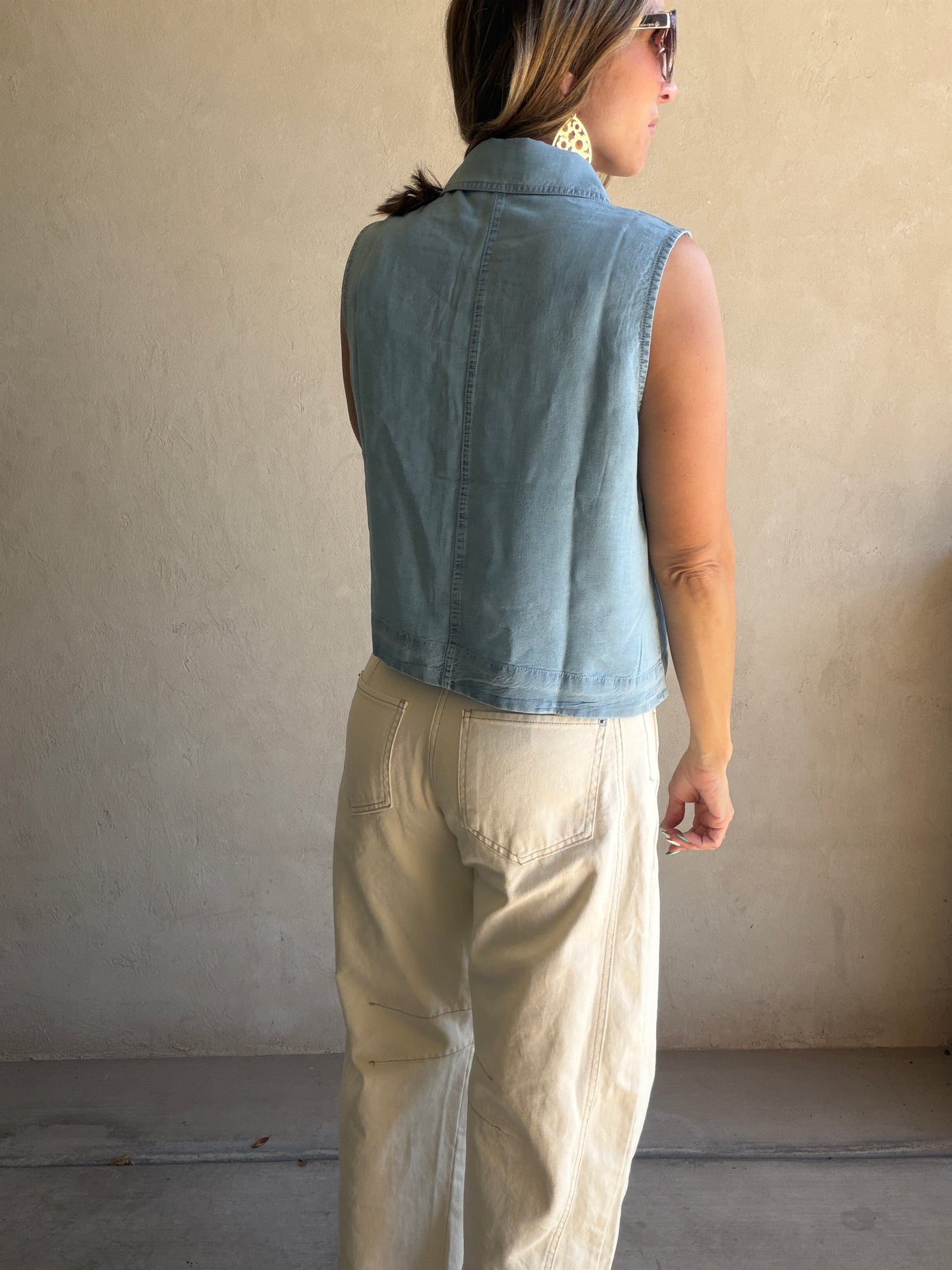 Cassy Barrel Pants in Cream