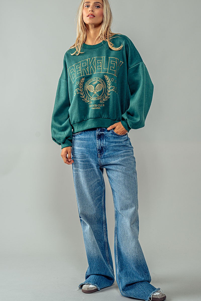 Berkeley Sweatshirt in Hunter Green