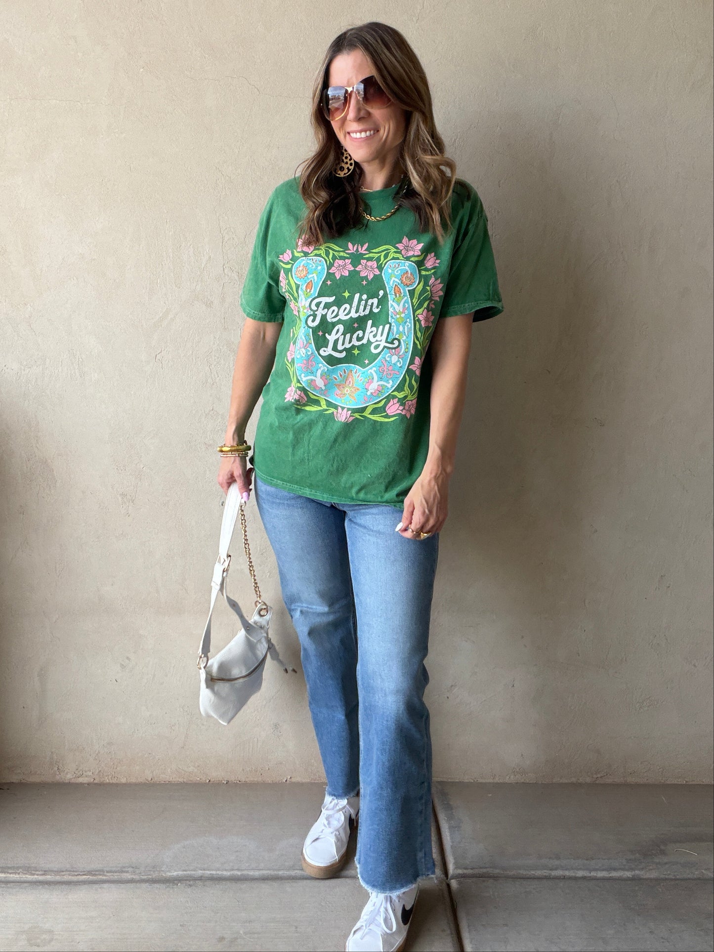 Feeling Lucky Tee in Green