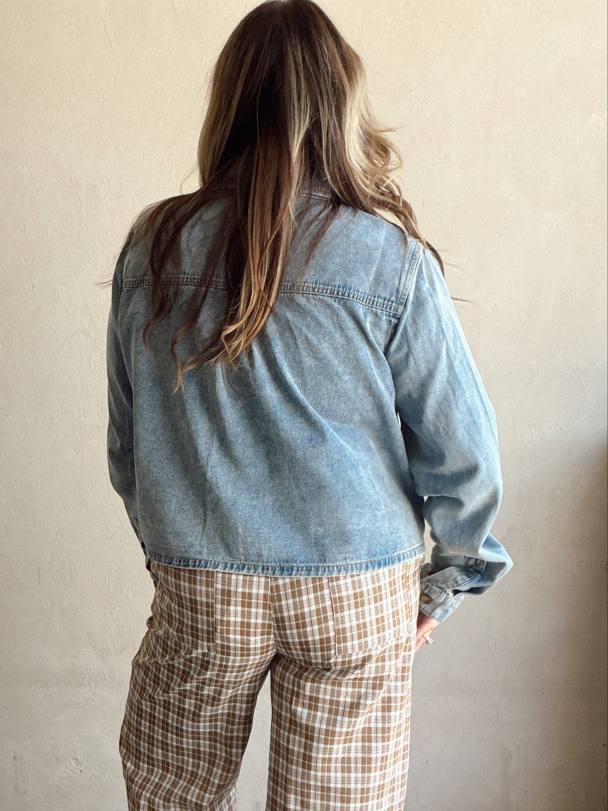 Trina Collared Denim Top