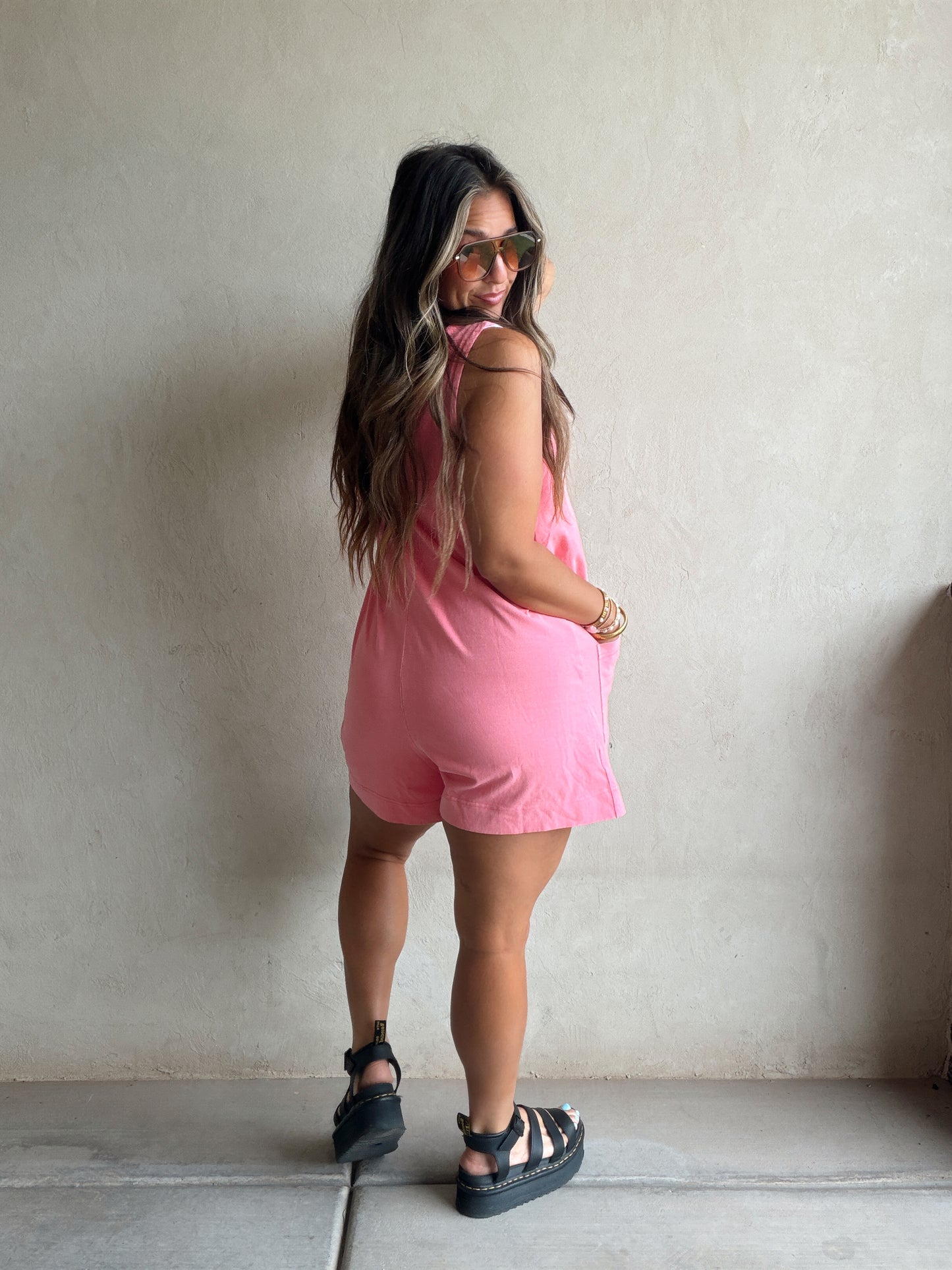 Lynae Romper in Pink