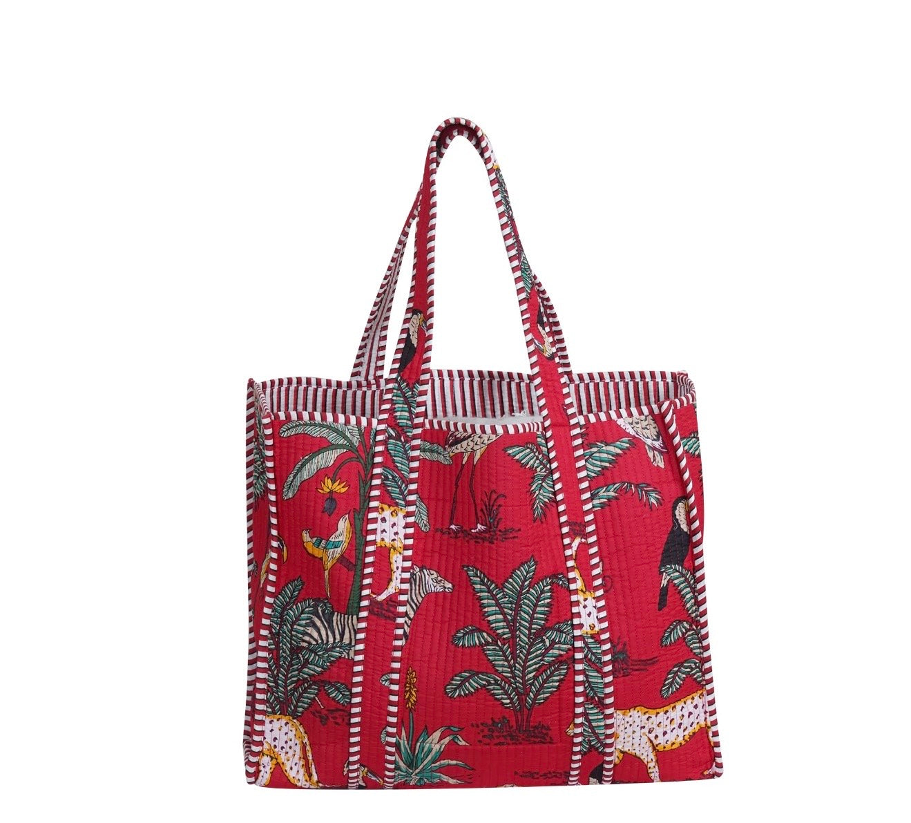 PREORDER | Mindee Quilted Bag – Red Jaguar | Ships Mid-October