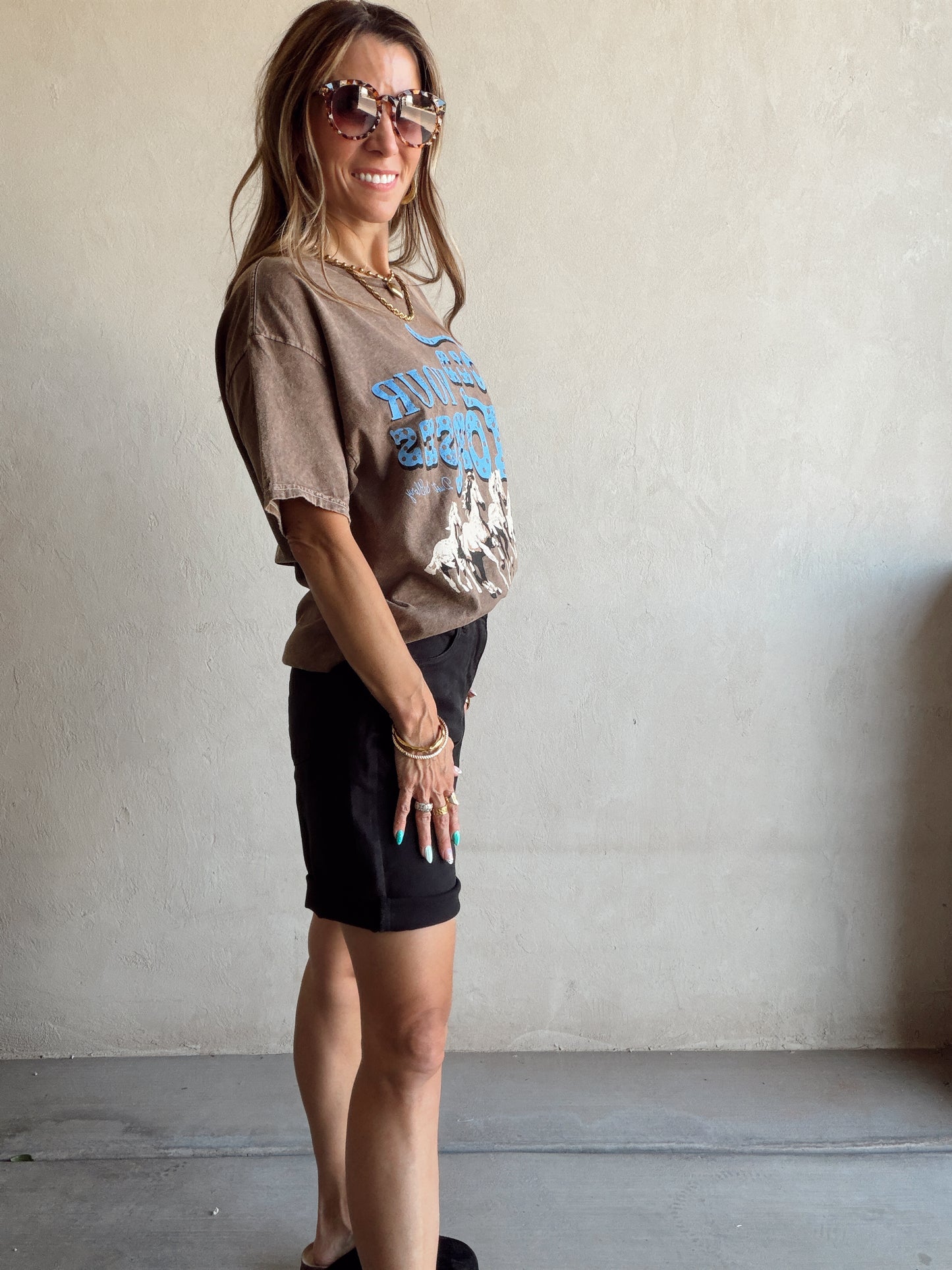Charity Bermuda Shorts in Black