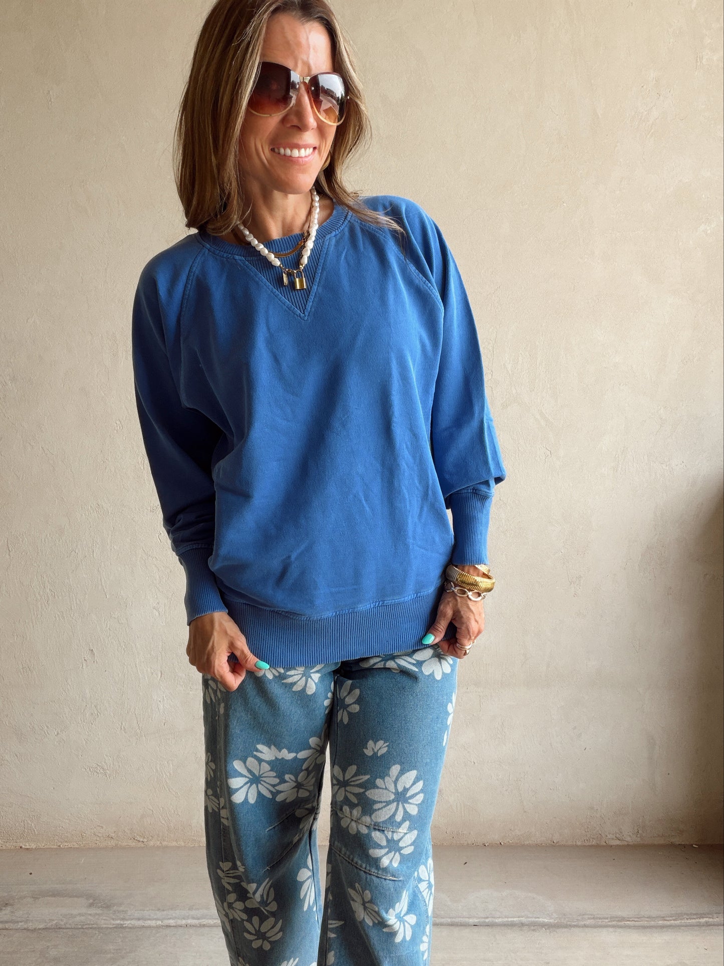 Tally Sweatshirt in Blue