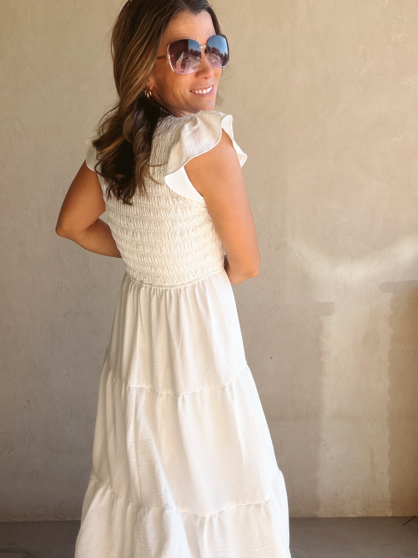 Emma Dress in White