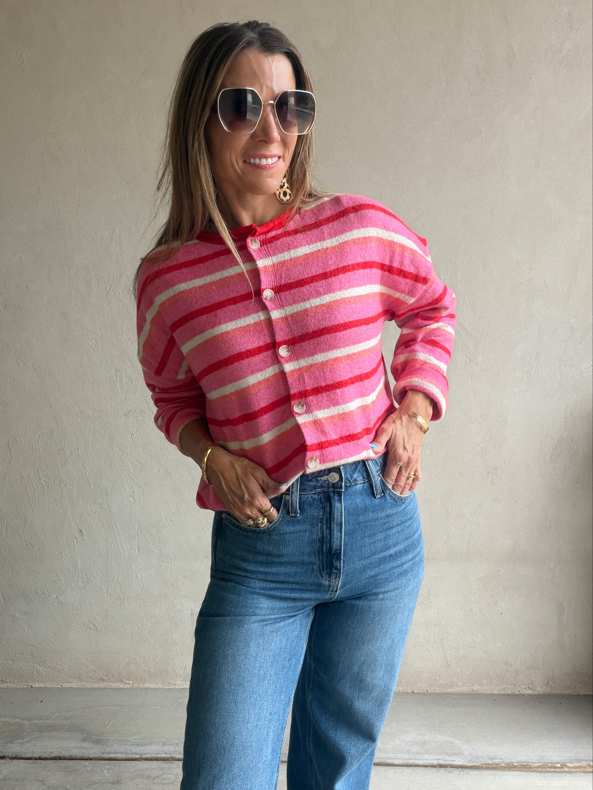 Bridget Cardigan in Pink
