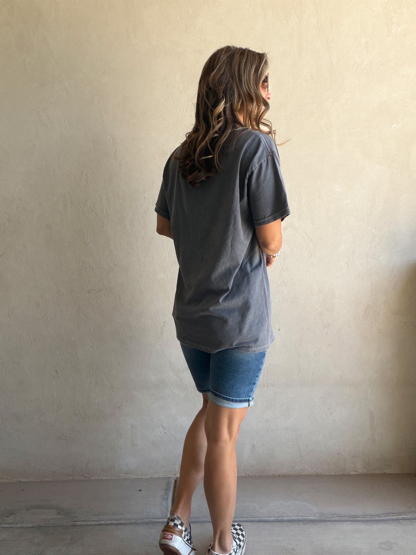 America Land of the Free Tee in Mineral Wash Gray